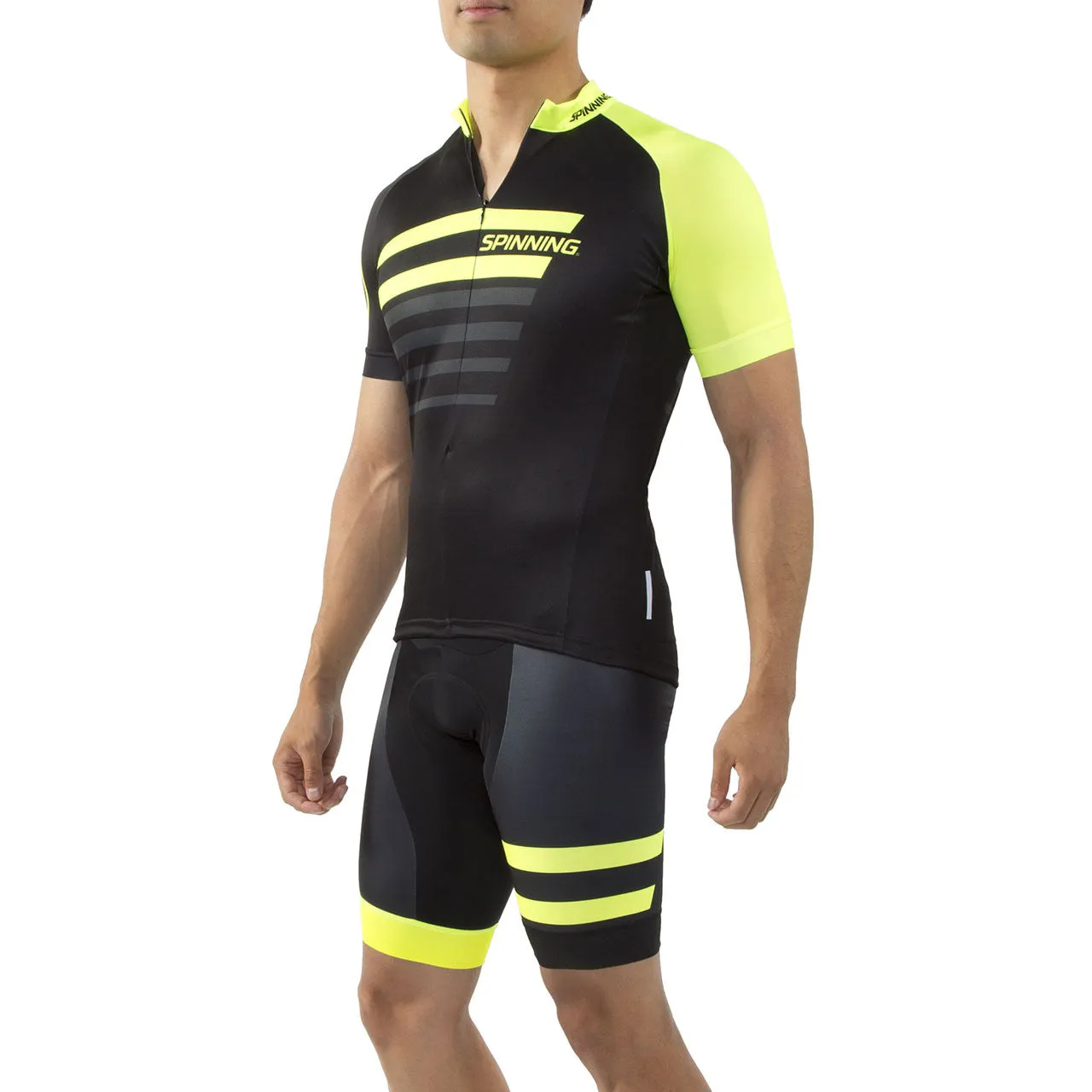Spinning® Vega Mens Short Sleeve Cycling Jerseys Yellow