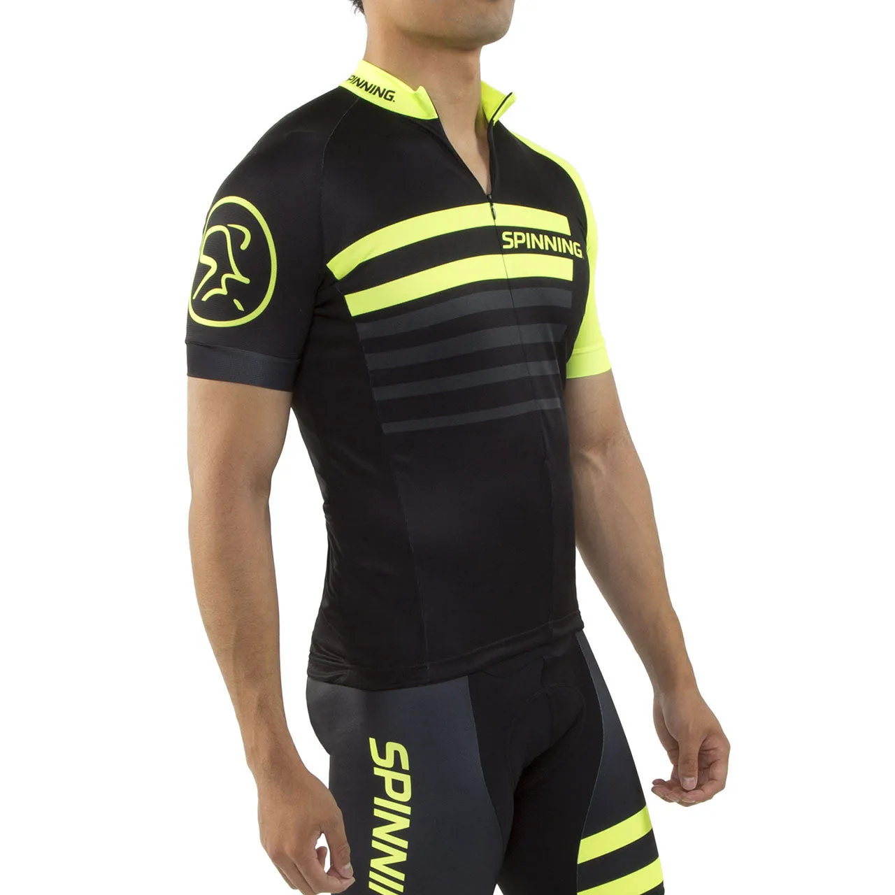 Spinning® Vega Mens Short Sleeve Cycling Jerseys Yellow