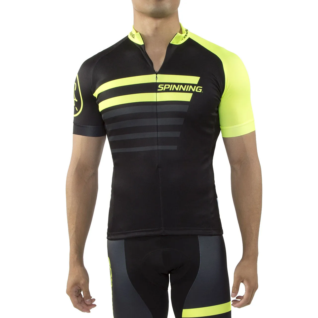 Spinning® Vega Mens Short Sleeve Cycling Jerseys Yellow