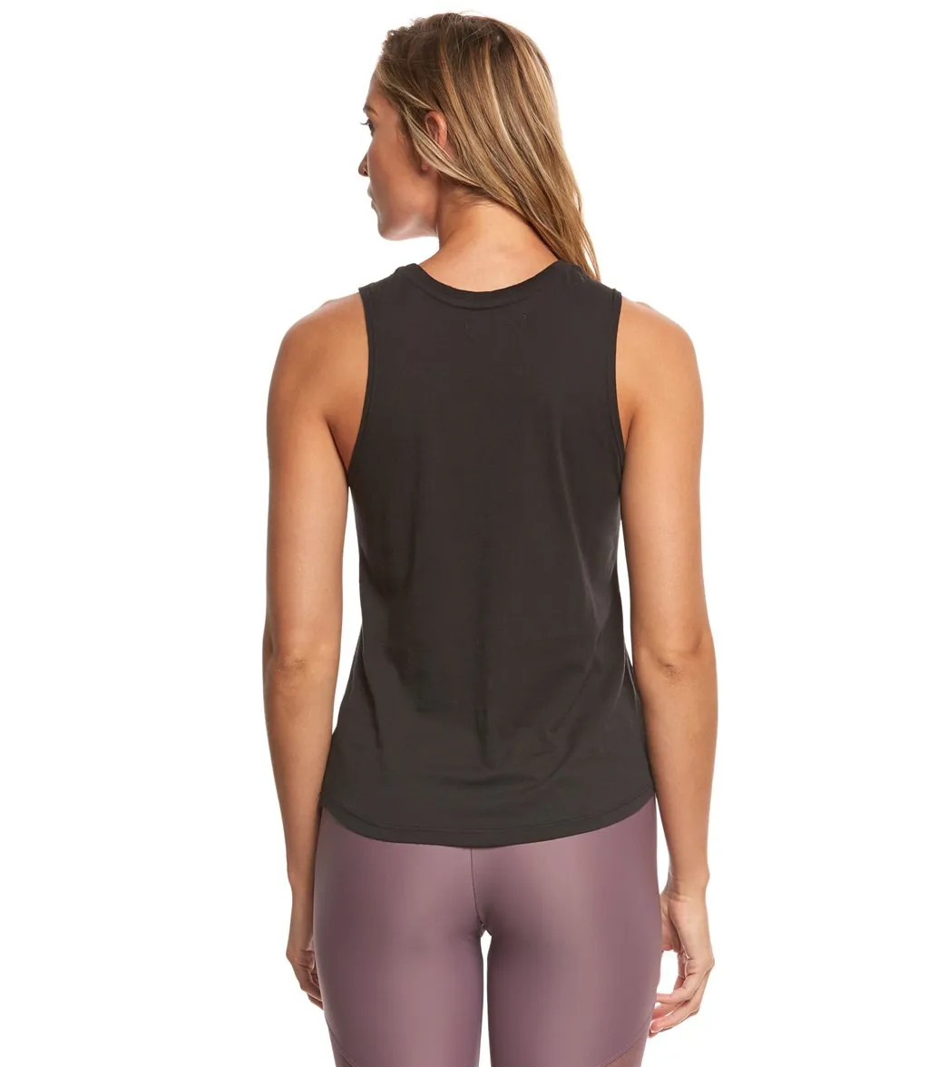 Spiritual Gangster Stamp Graphic Yoga Tank Top