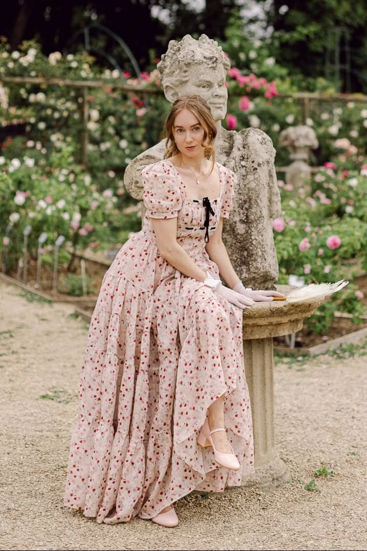 Comfortable Wear Queena 22 | Empired Maxi linen dress