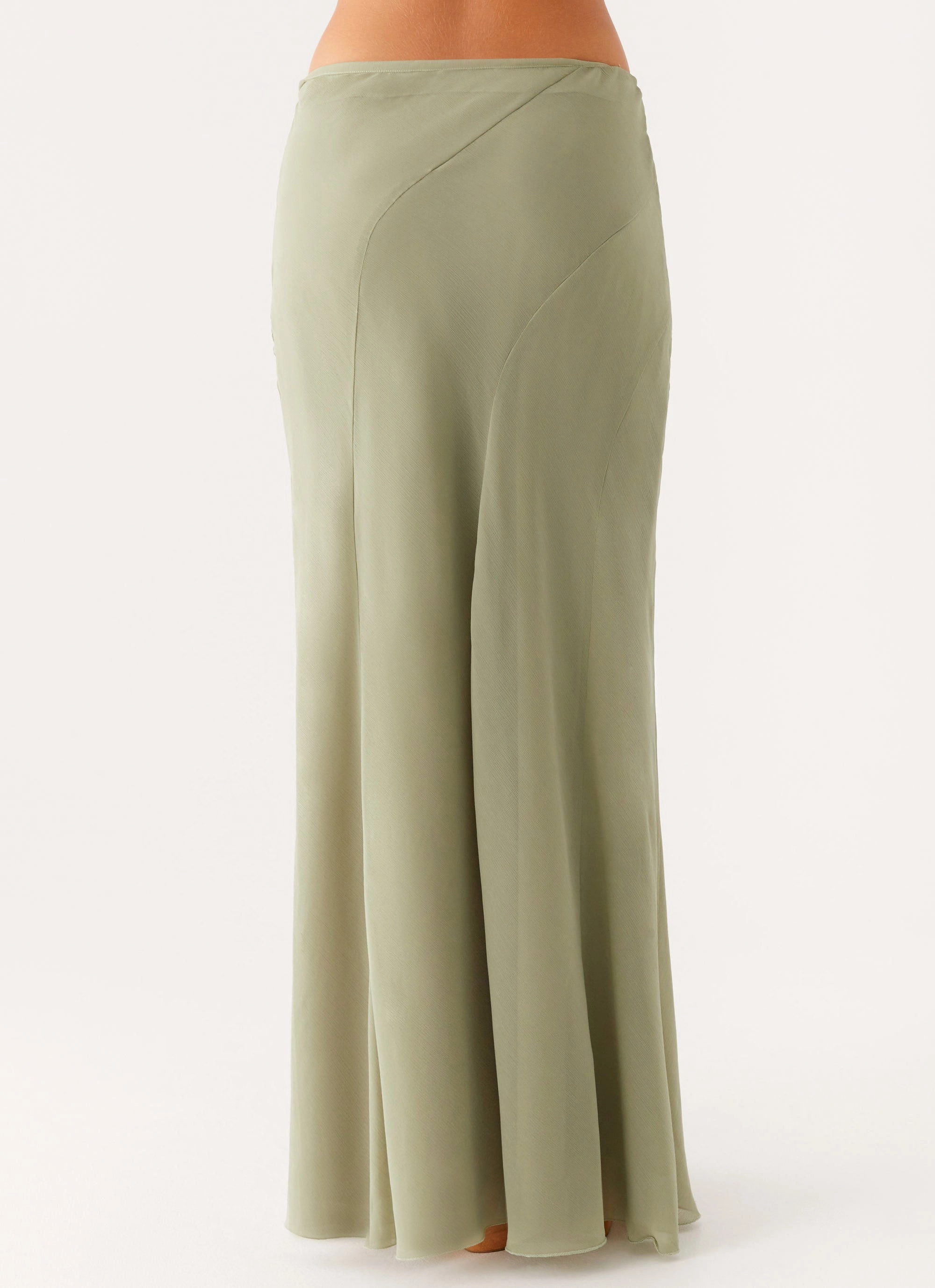Maddox Maxi Skirt - Sage Compression Fit Comfy Look