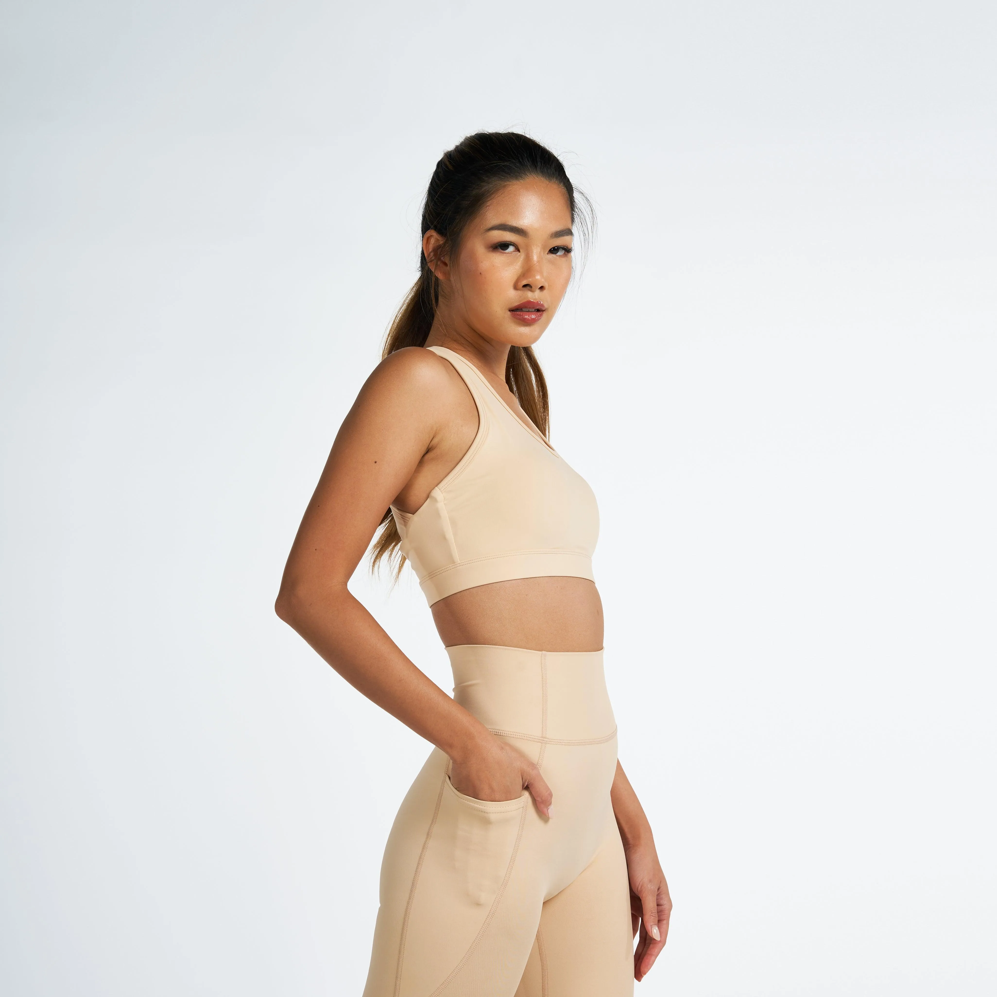 Sports Bra - Pastel Yellow