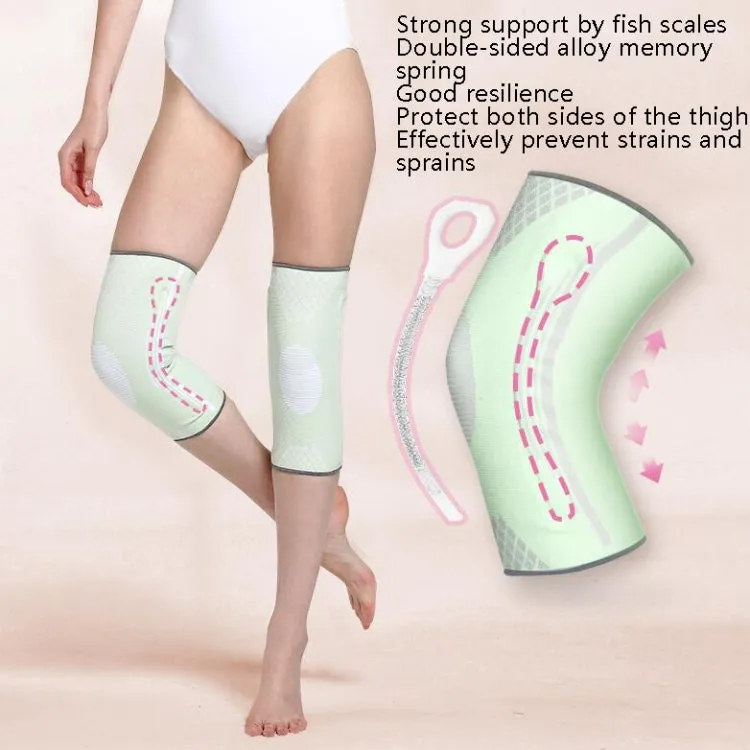 Sports Knee Pads Training Running Knee Thin Protective Cover, Specification: L(Light Gray)
