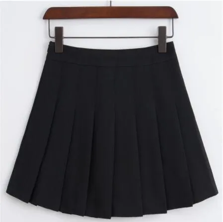 Sports Tennis Skirts High Waist Short Dress Pleated Tennis Skirt With Underpants Girls Teen Slim School Uniform for Cheerleader