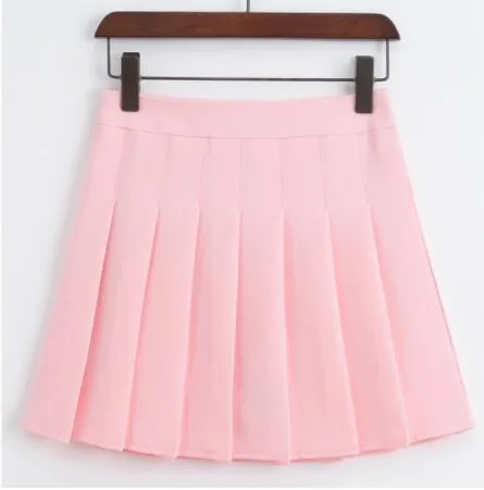 Sports Tennis Skirts High Waist Short Dress Pleated Tennis Skirt With Underpants Girls Teen Slim School Uniform for Cheerleader