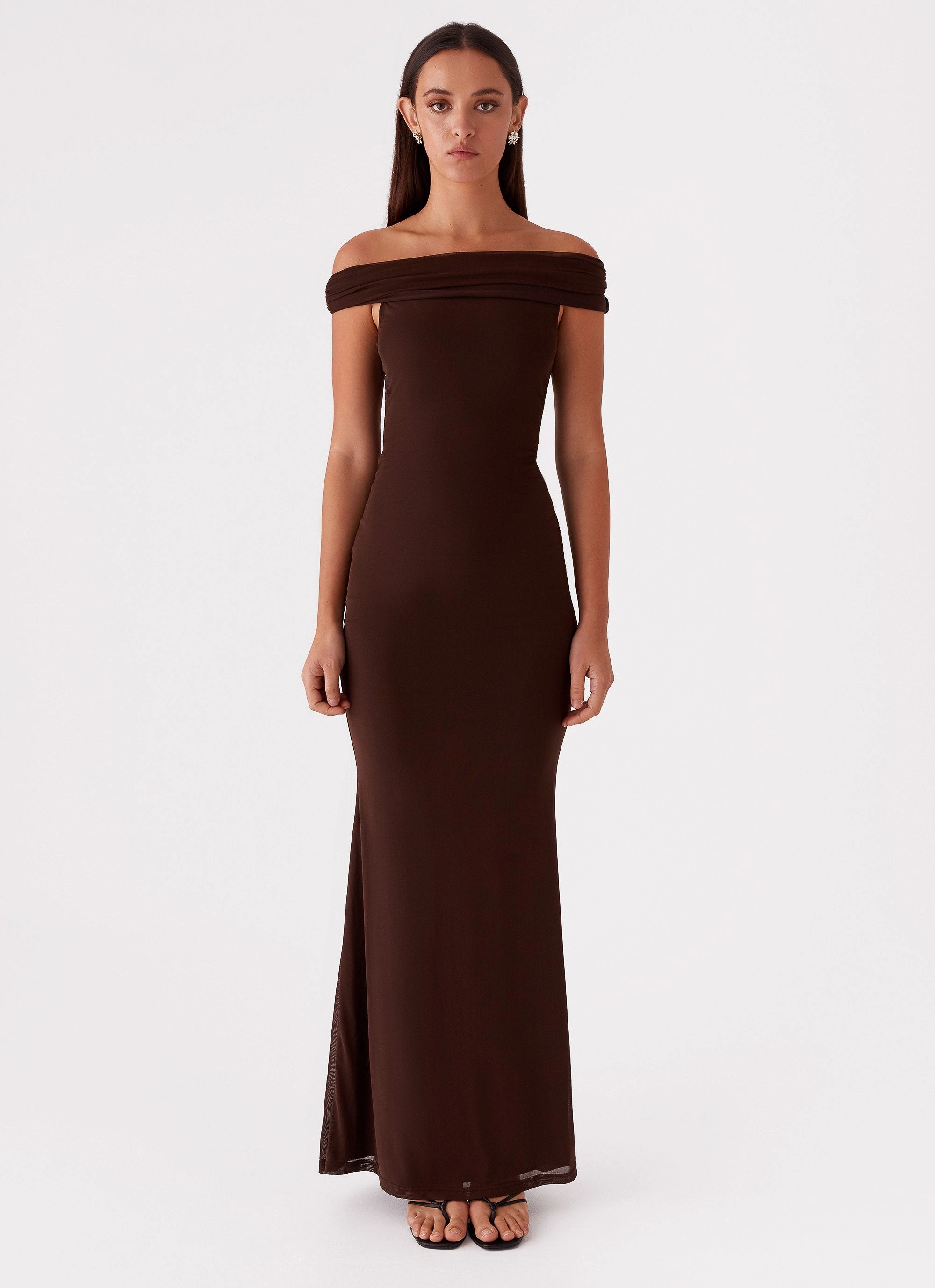 Clean Touch Chic Balance Marilyn Maxi Dress - Chocolate