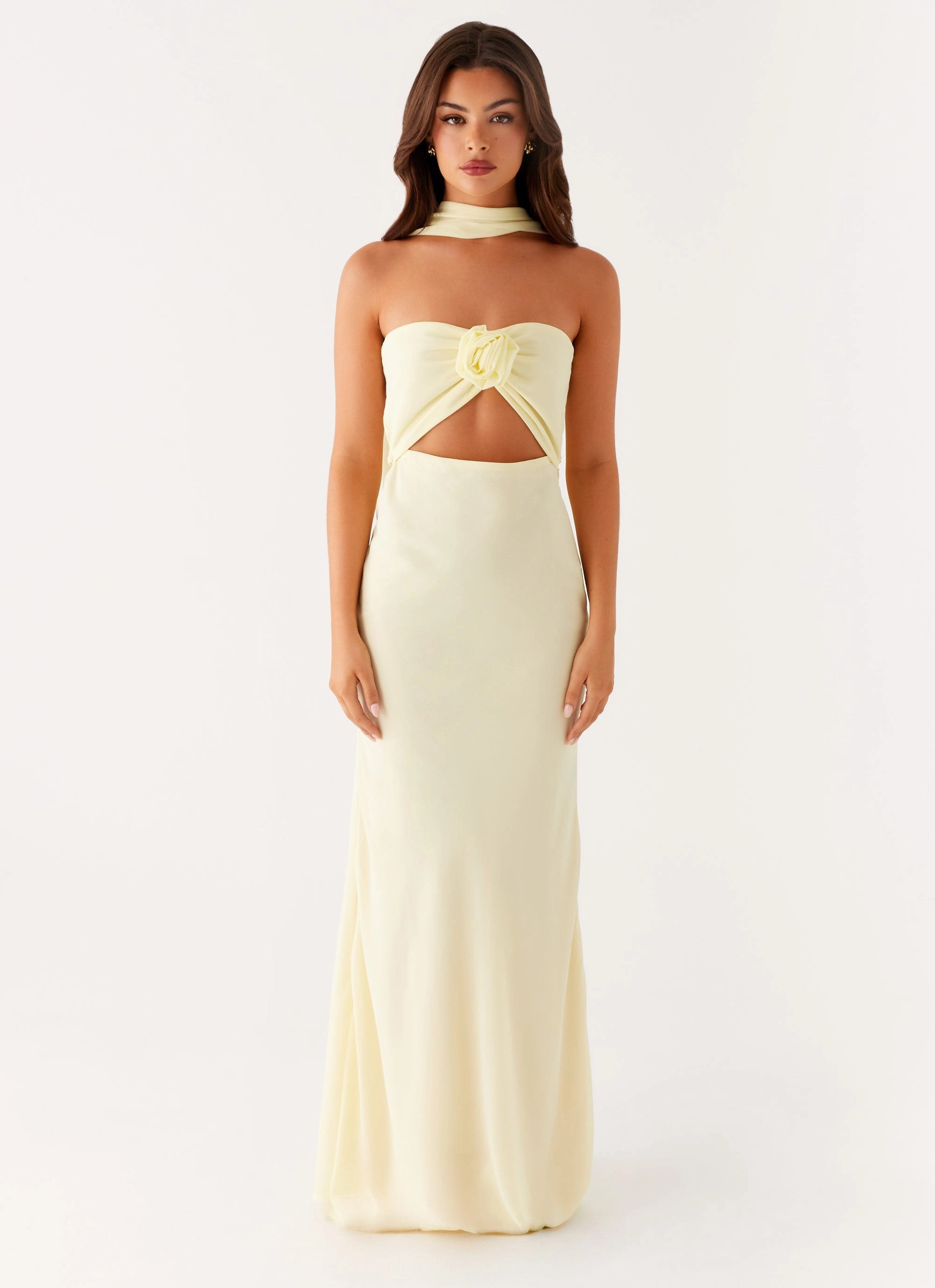 Classic structured dress Chill Mode New Light Maxi Dress - Yellow