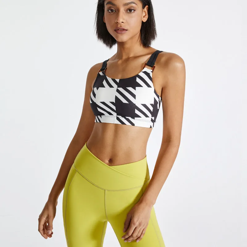 Spring and Summer New Sports Underwear Women's Nude Feeling Gathering Beautiful Back Fitness Running Yoga Bra