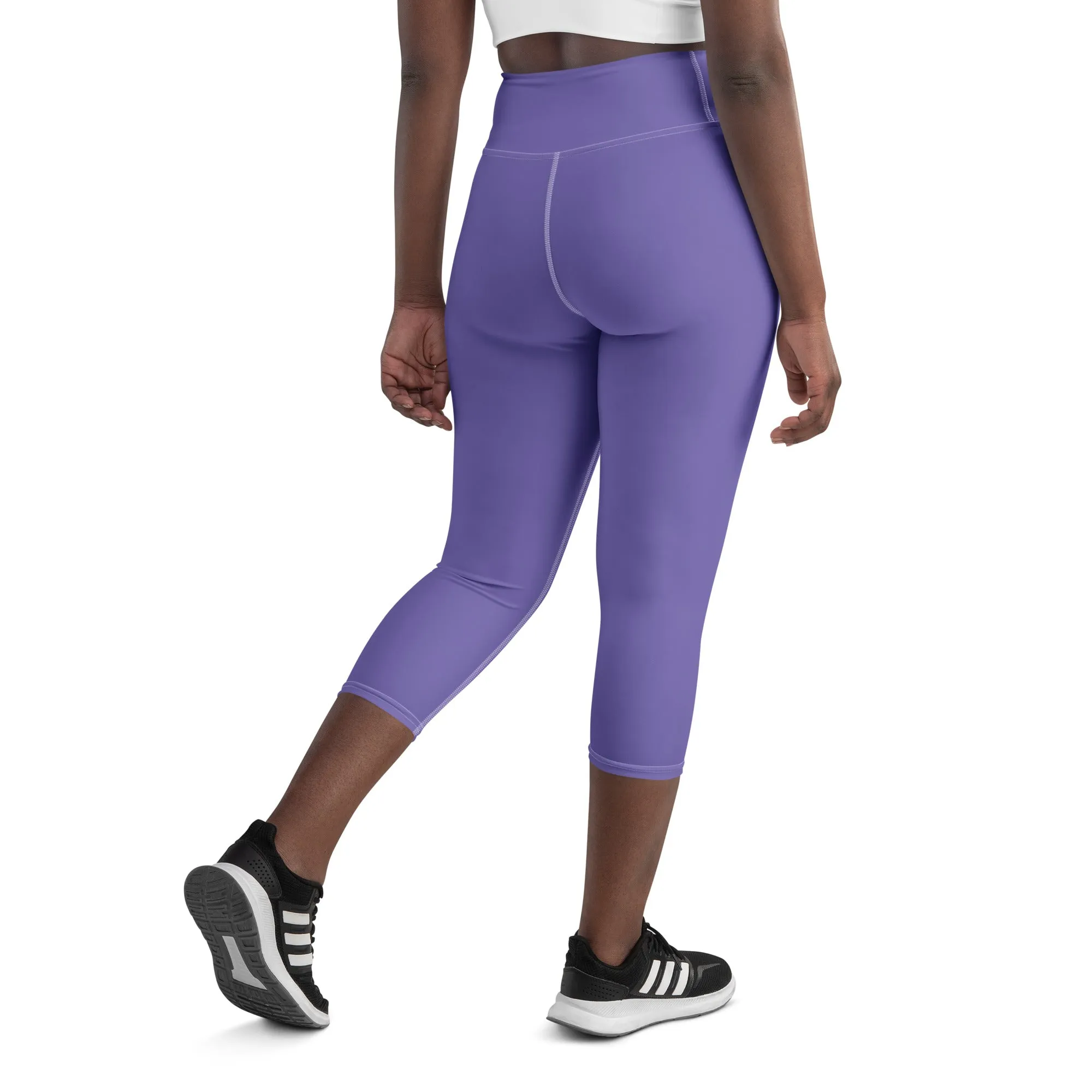 Spring Purple Yoga Capri Leggings, lioness-love