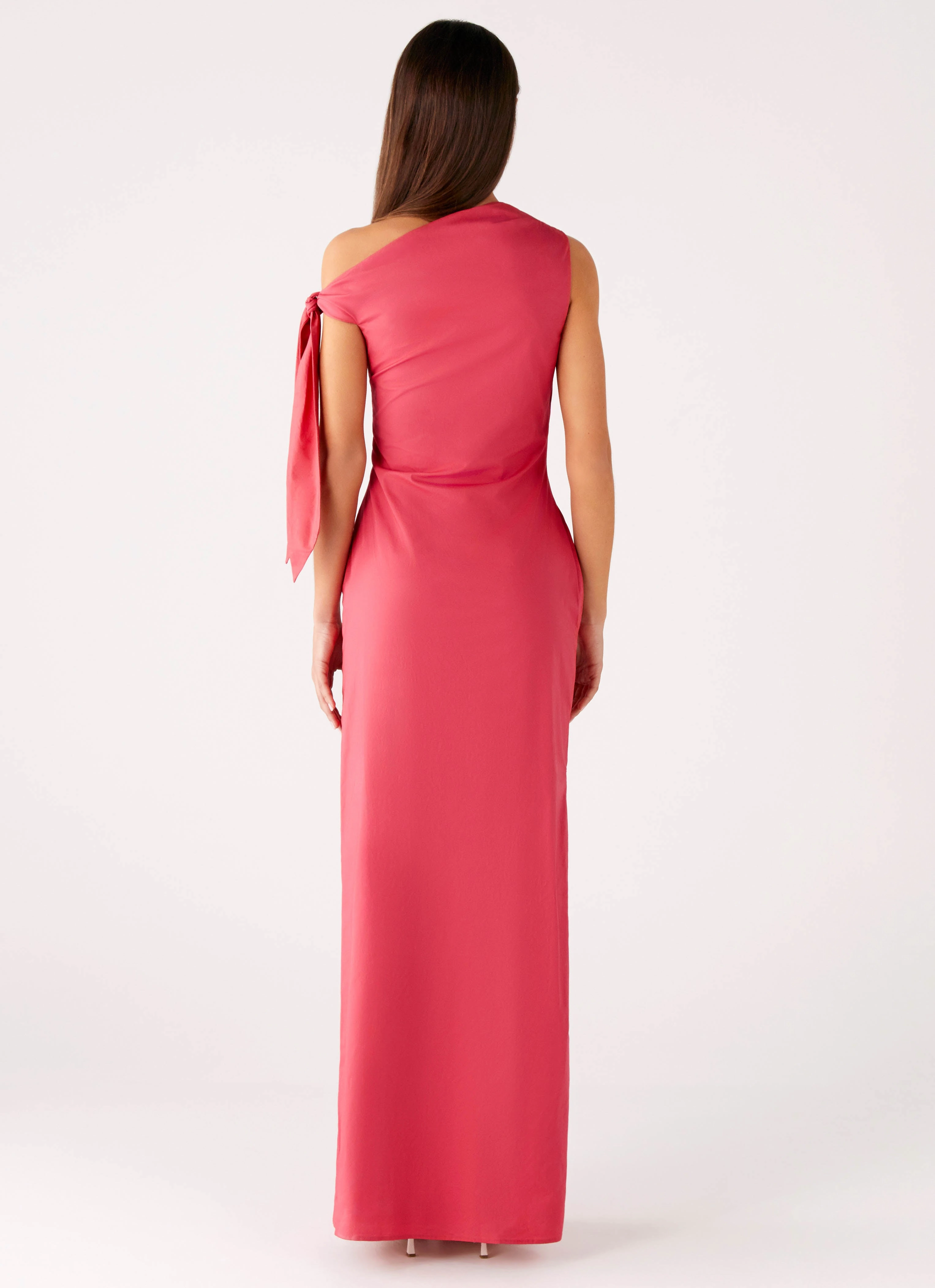 breathable-mesh Relaxed Waistband Marella Maxi Dress - Coral