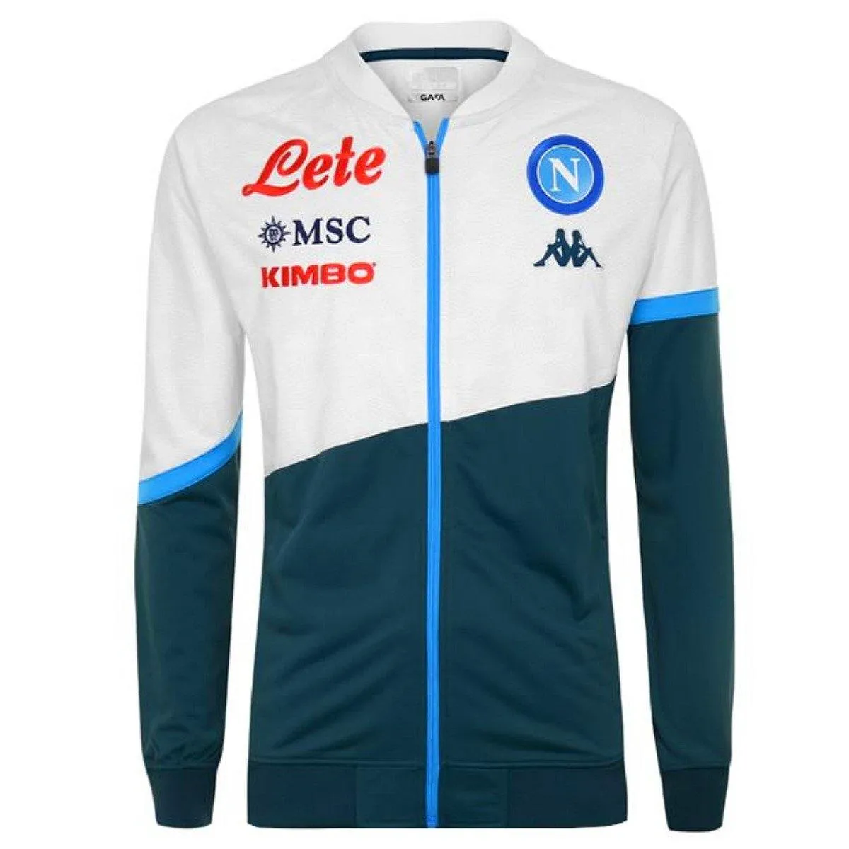 SSC Napoli green training presentation Soccer tracksuit 2020/21 - Kappa