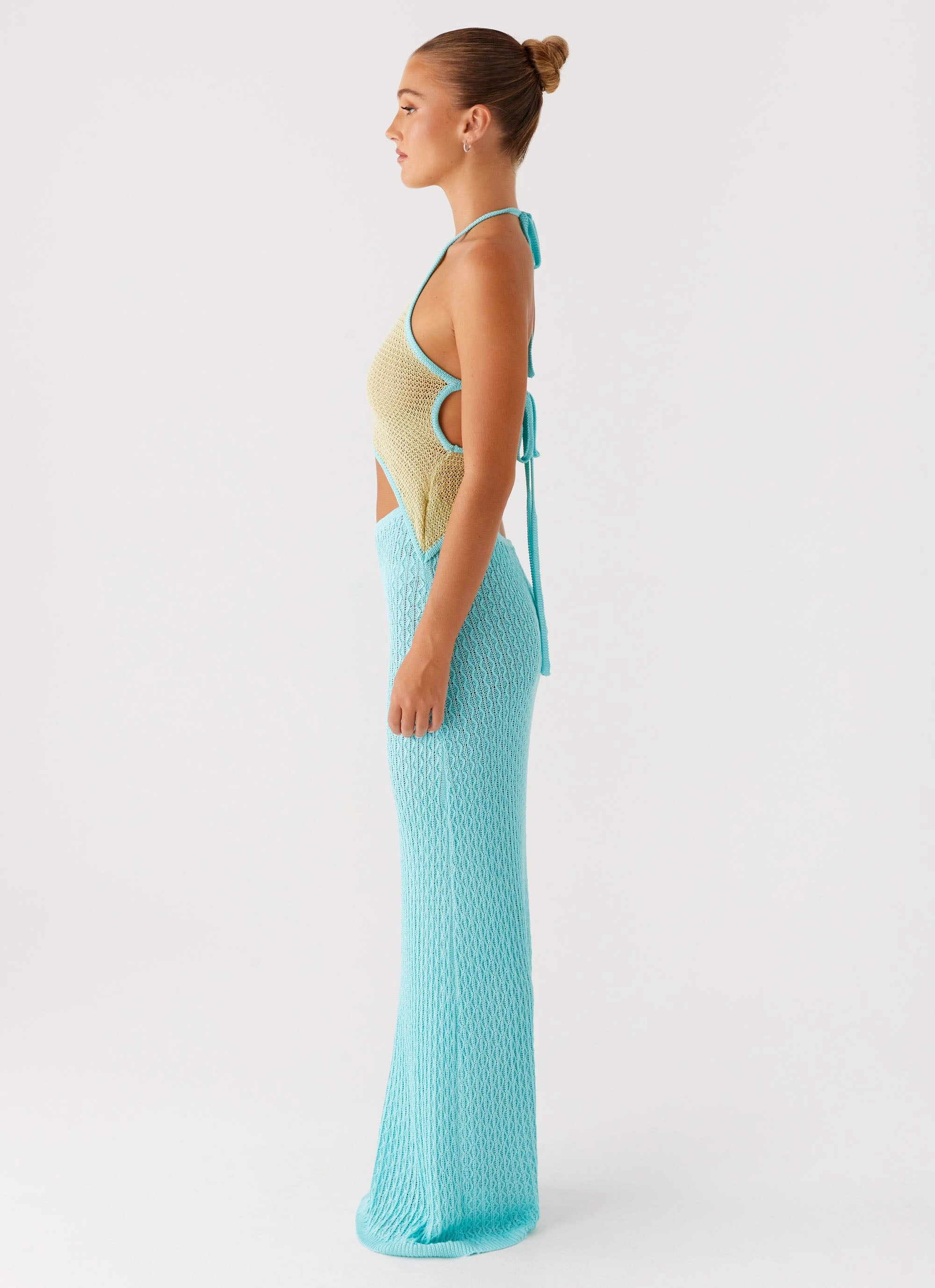 Alexia Knit Maxi Dress - Multi Clean Cut Simple Bow
