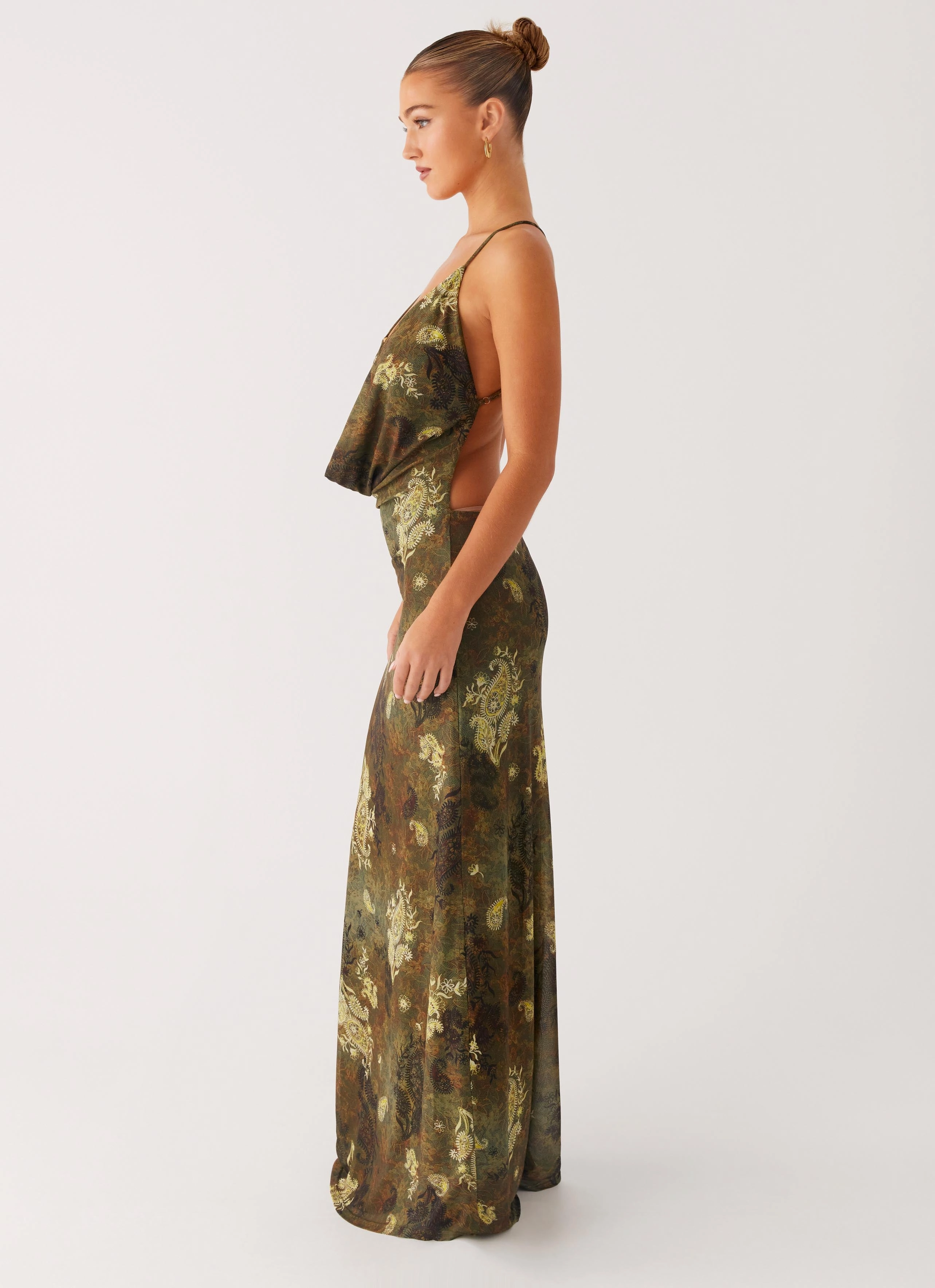 TemperatureRegulatingFabric Flexible Mood Star Fields Maxi Dress - Cyber Floral