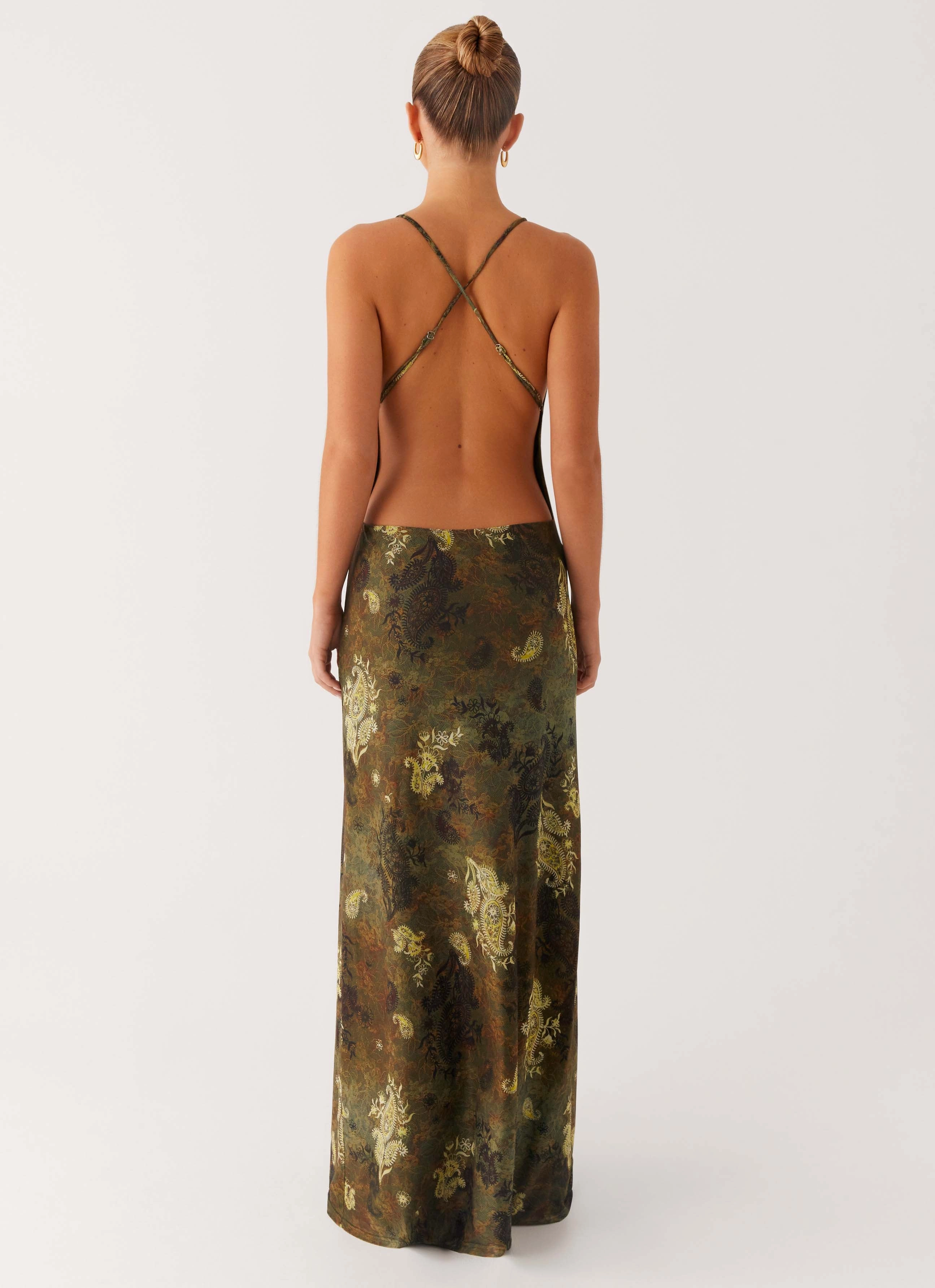 Star Fields Maxi Dress - Cyber Floral Perfect Comfort Wear