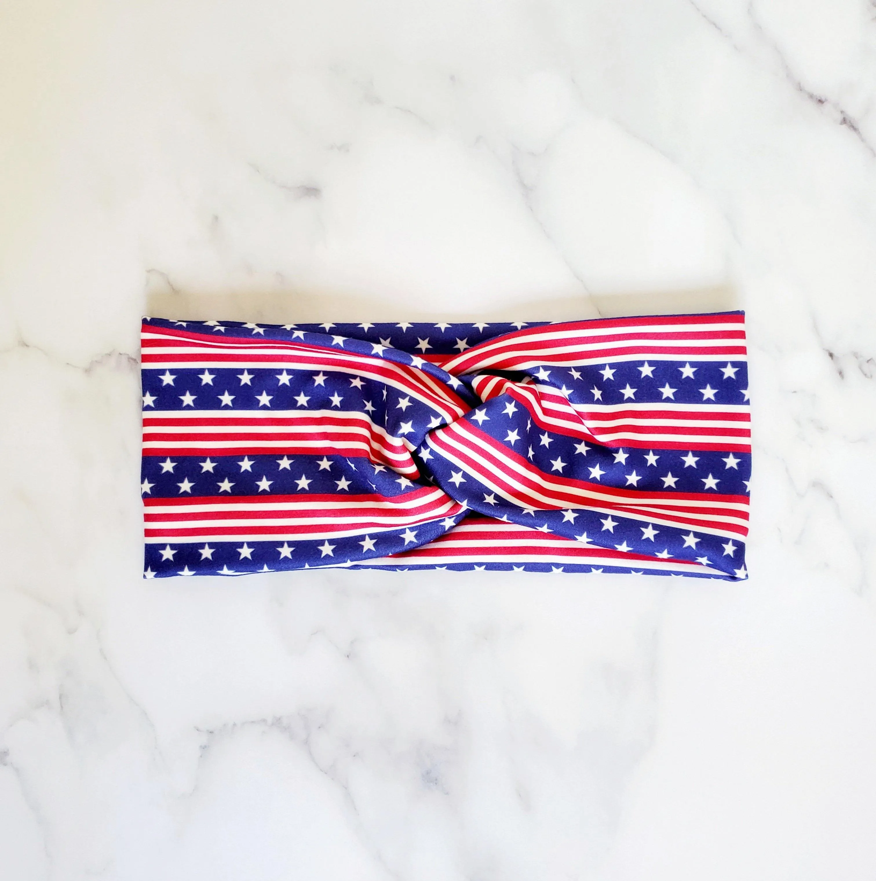 Stars and Stripes Twisted - Workout Headband