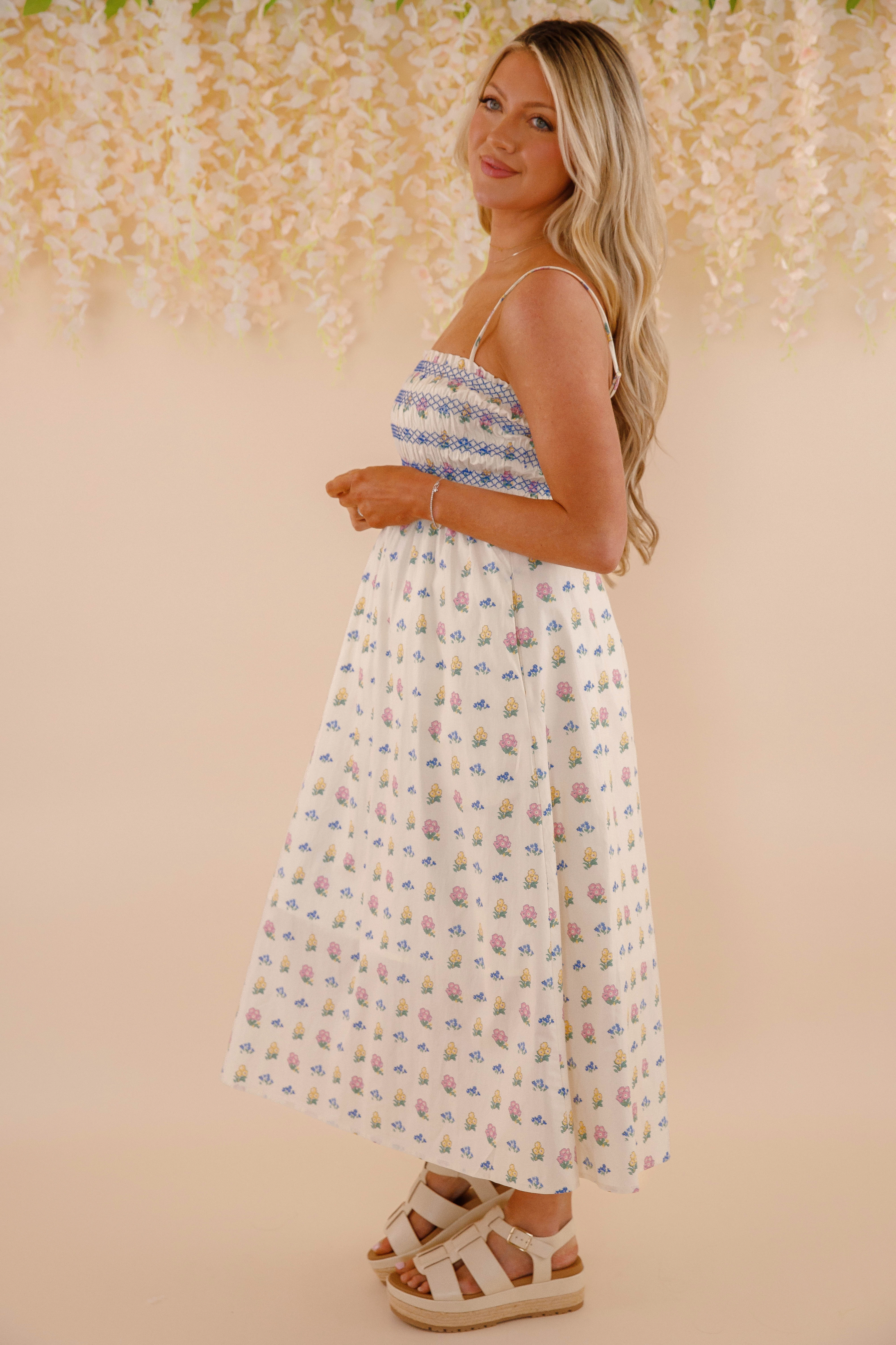 Classic A-line design Soft-touch Start From The Beginning Midi Dress