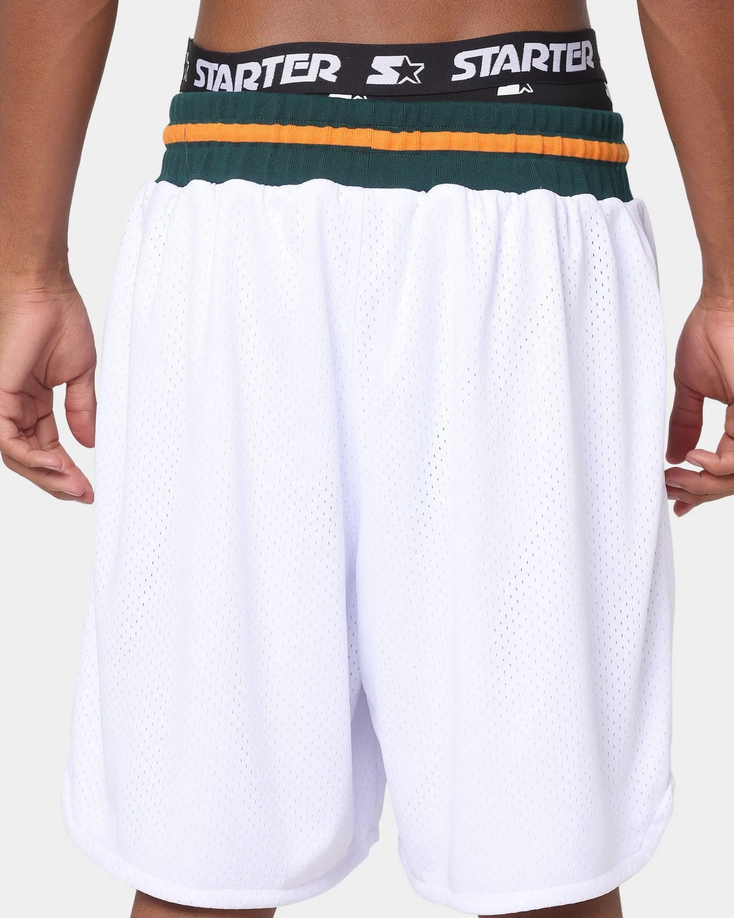 Starter Arch Batter Ball Shorts White