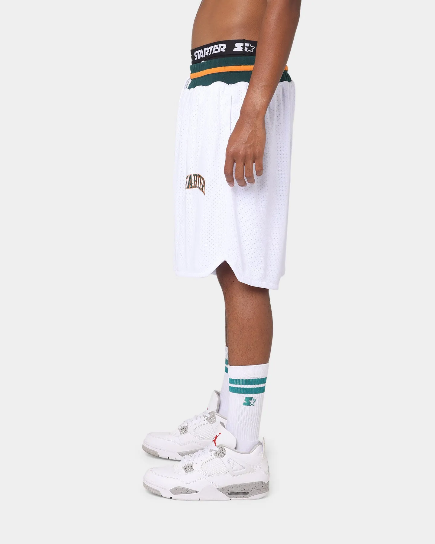 Starter Arch Batter Ball Shorts White