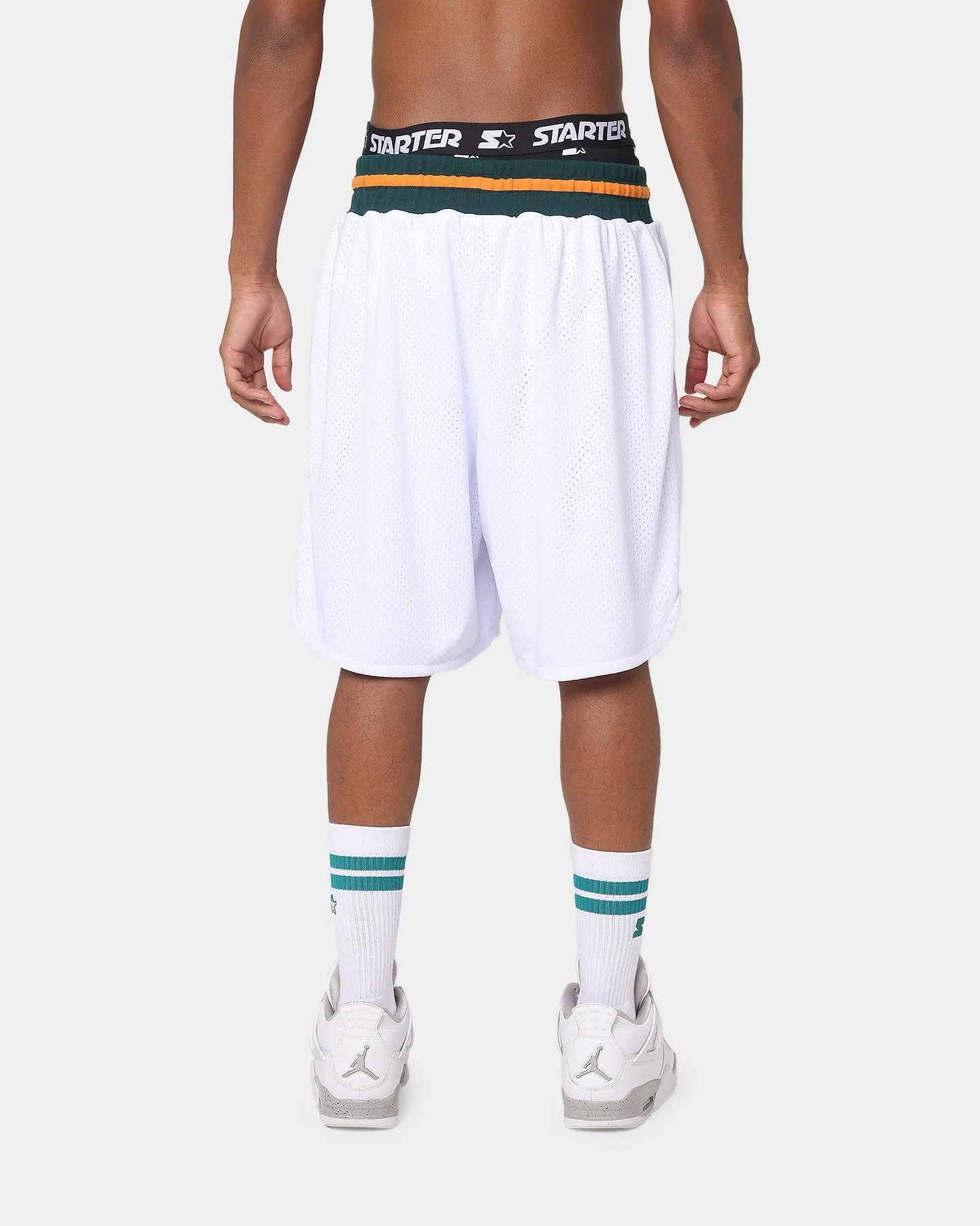 Starter Arch Batter Ball Shorts White