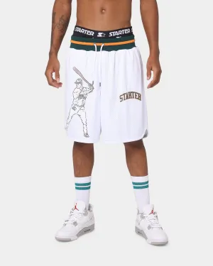 Starter Arch Batter Ball Shorts White