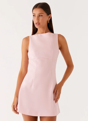 Casual Lines Feminine Look Lulita Mini Dress - Pink