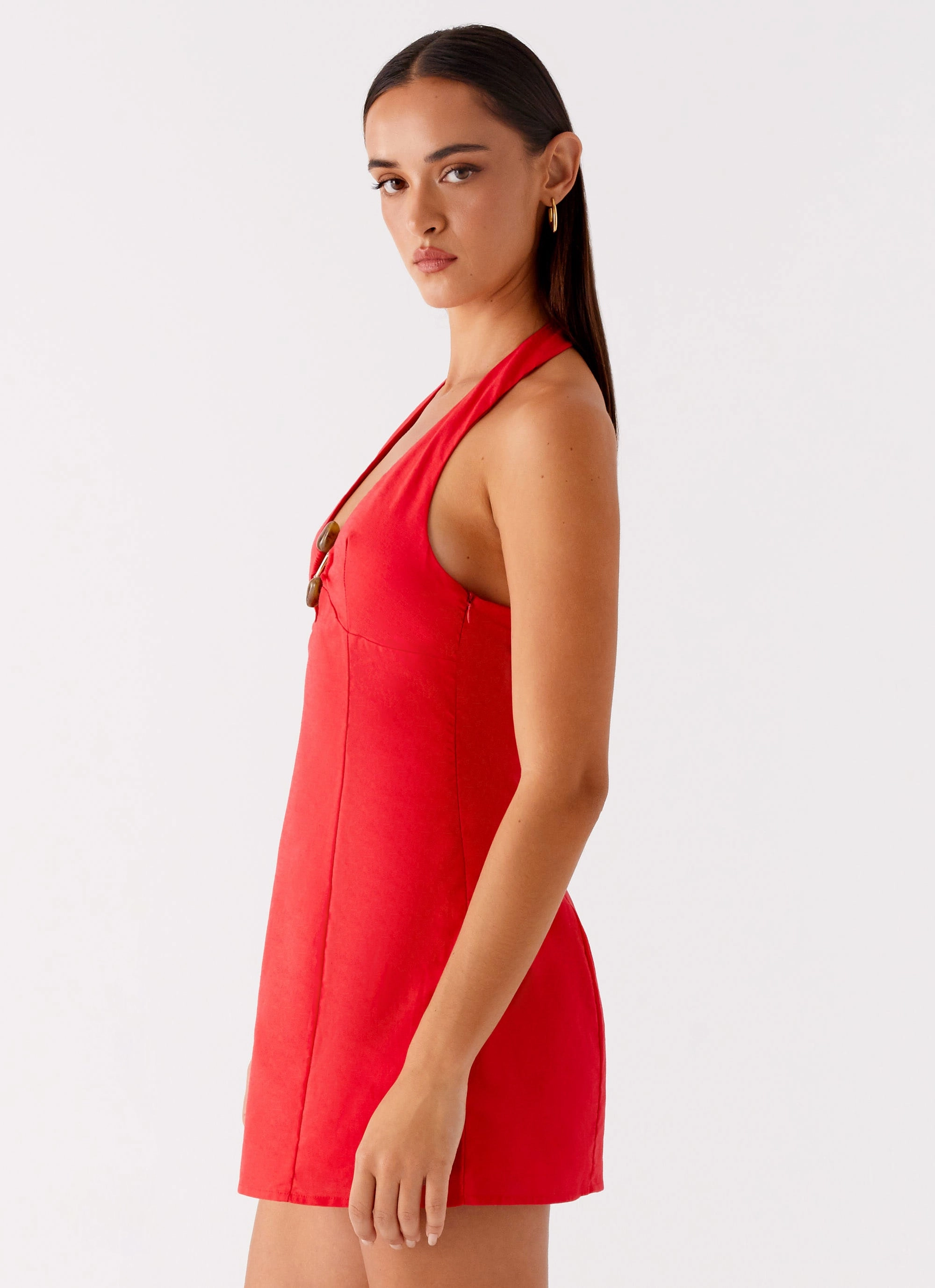 Comfortable fit for outings Roxe Mini Dress - Red