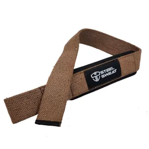 Steel Sweat Lifting Straps - Brown