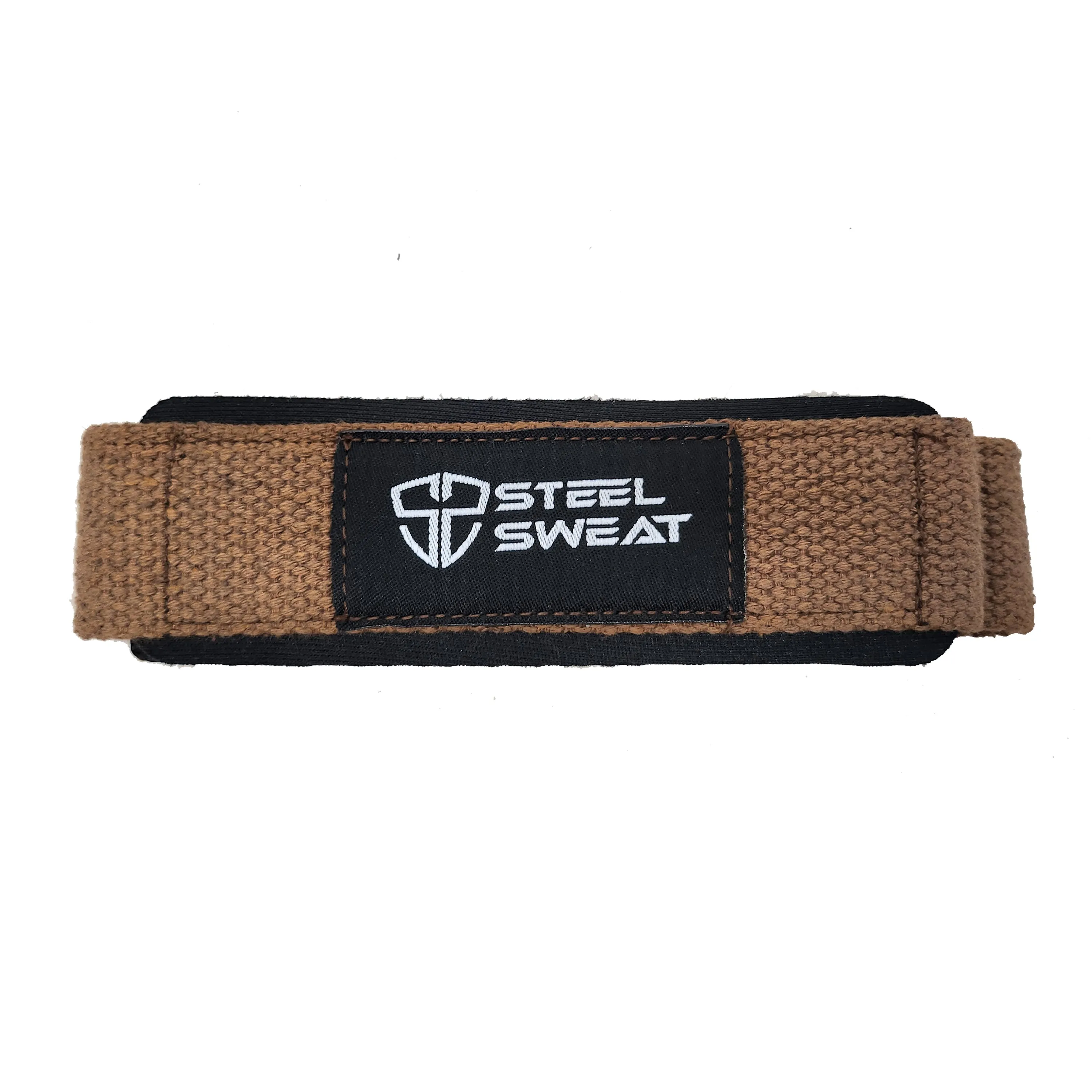 Steel Sweat Lifting Straps - Brown