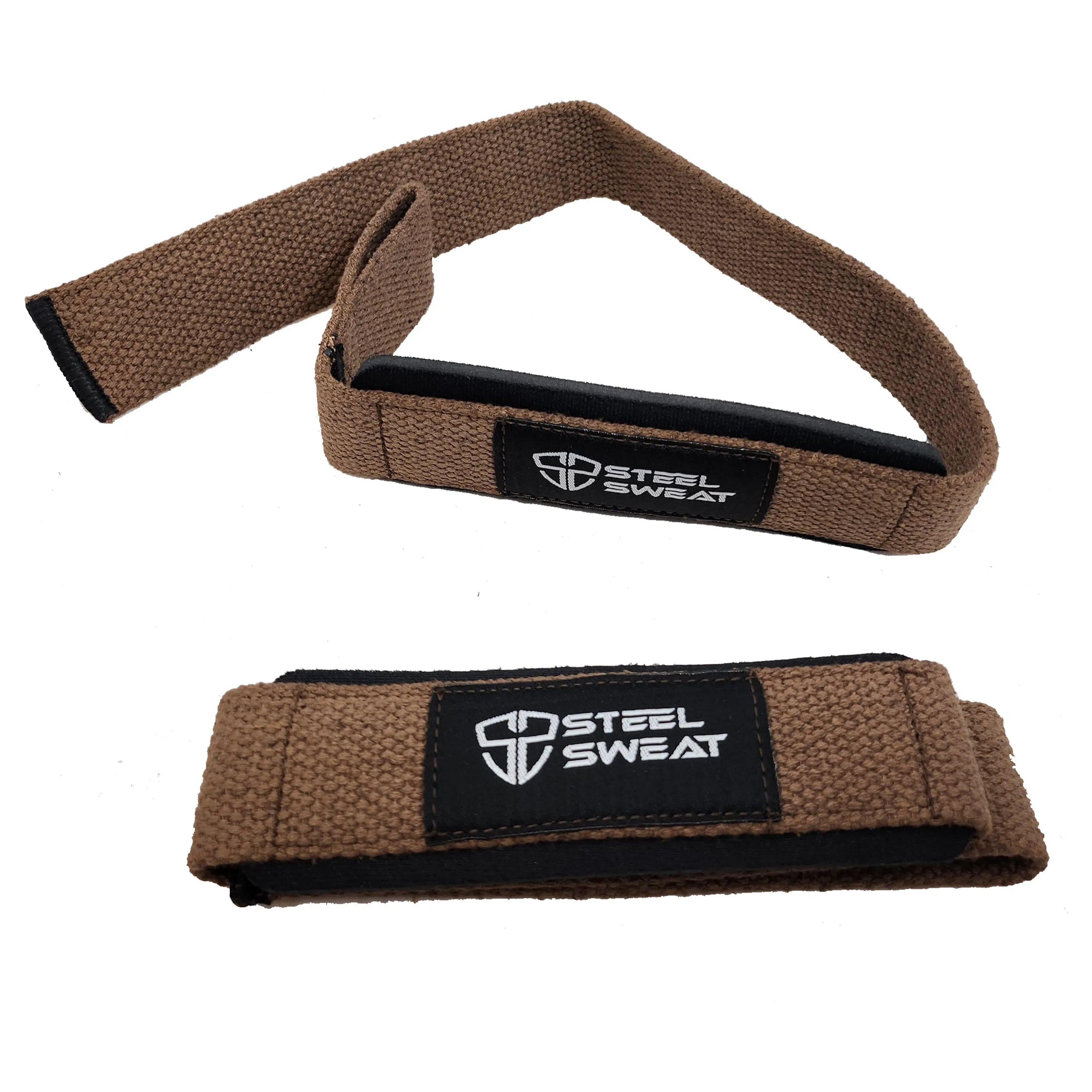 Steel Sweat Lifting Straps - Brown