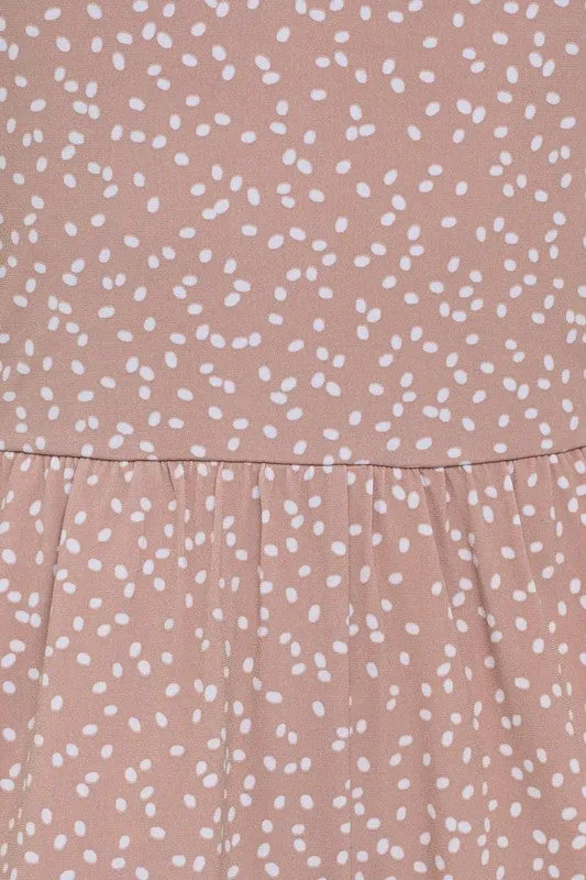 Stellar Speckle Wide-Leg Jumpsuit - Taupe/Ivory