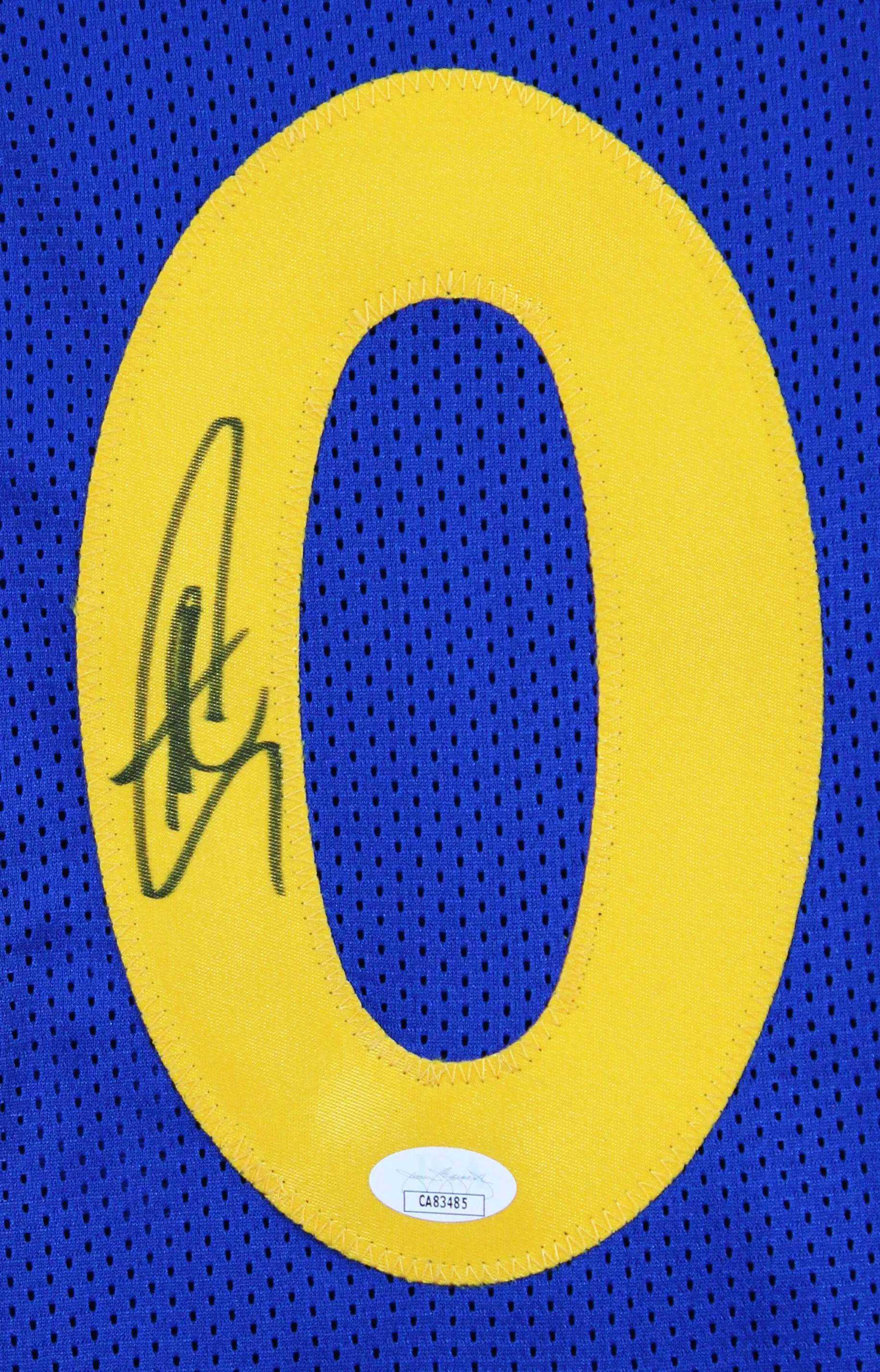 Stephen Curry Authentic Signed Blue Pro Style Jersey Autographed JSA 2