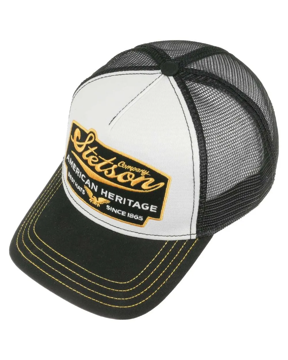 Stetson American Heritage Black White Trucker Cap
