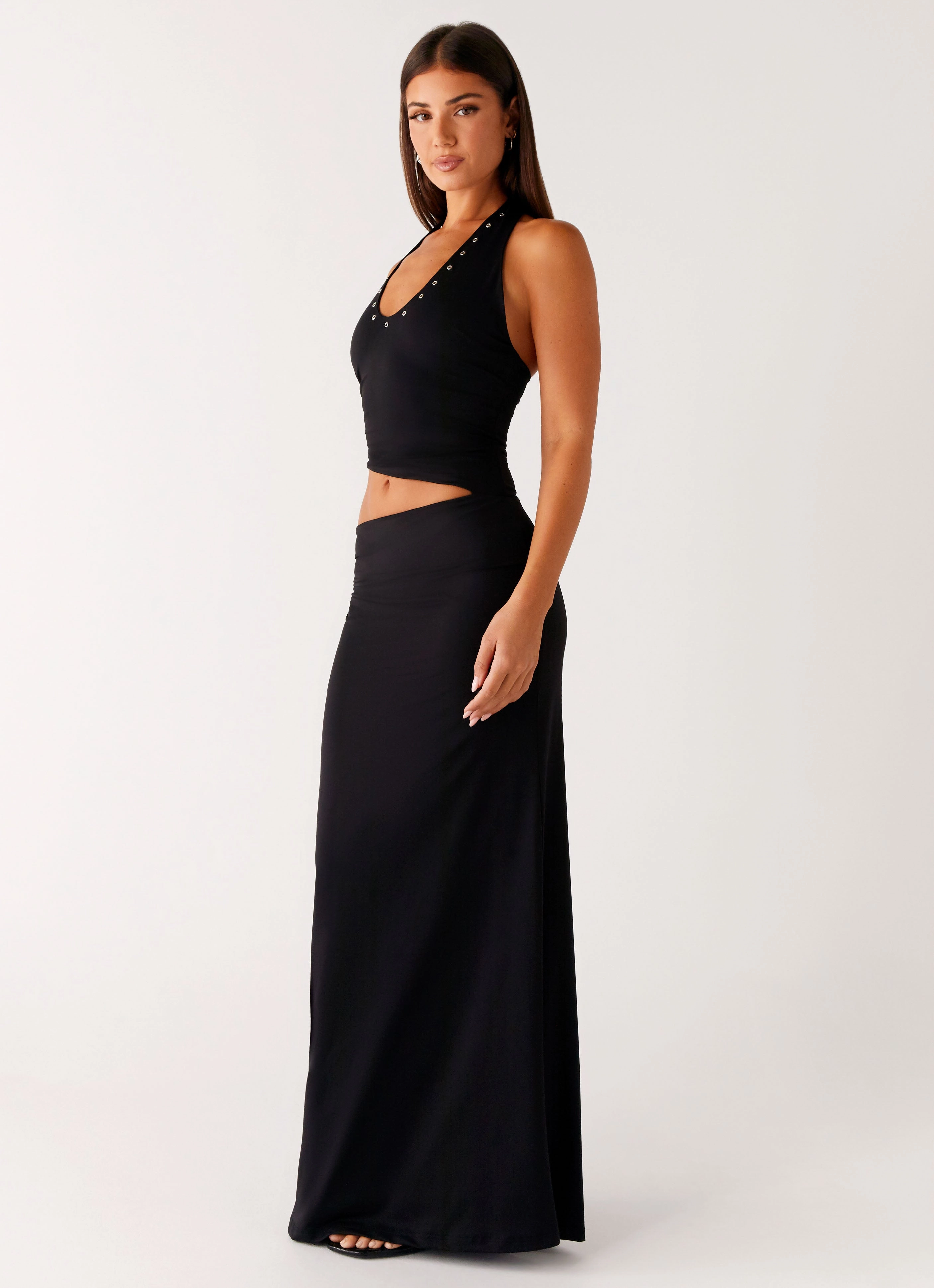 Light Wrap Chella Maxi Dress - Black