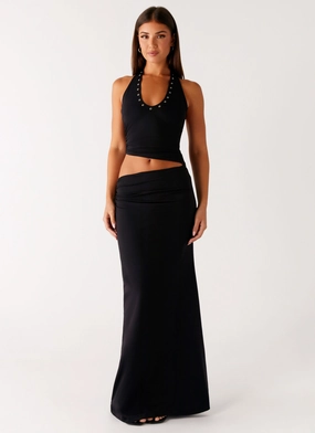 Minimalist Fit Chella Maxi Dress - Black