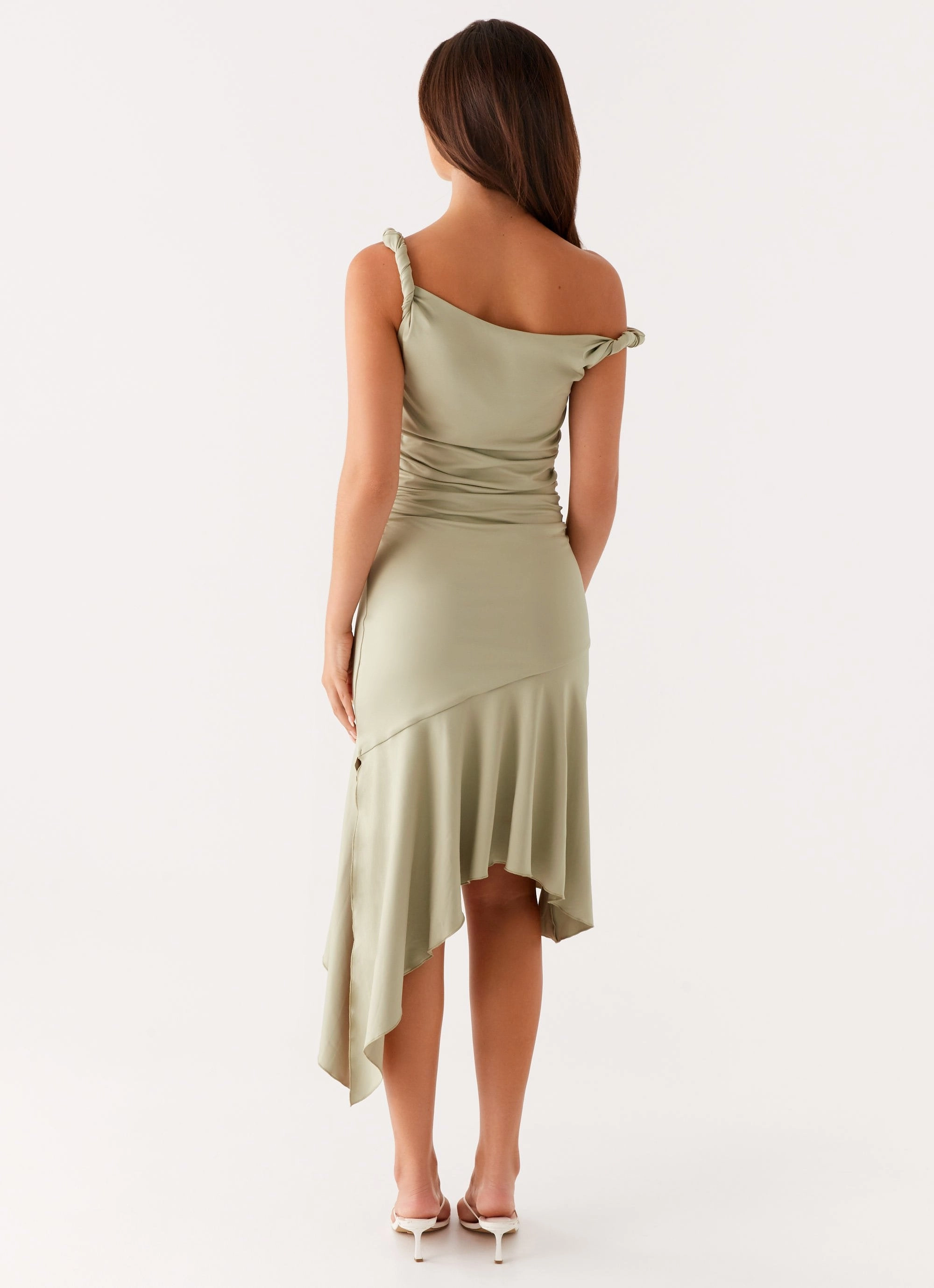 Huntah Midi Dress - Sage Relaxed day dress Classic Mood