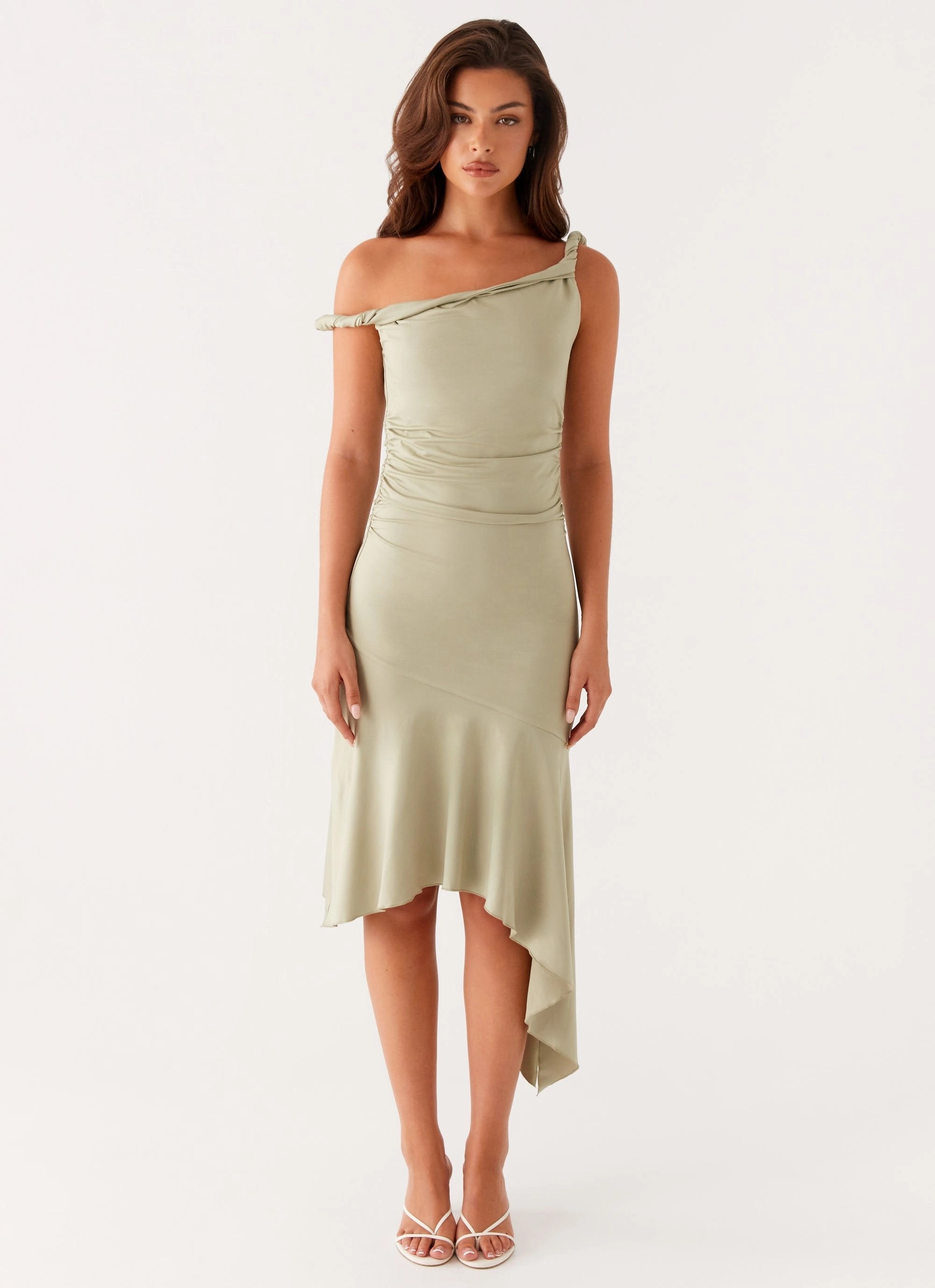 Huntah Midi Dress - Sage Daily Option Basic Mood