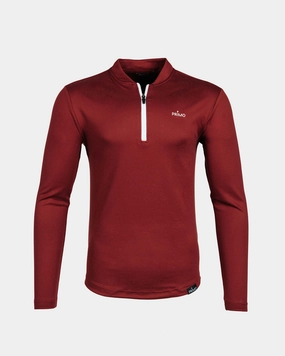 Flatlock stitching Shrinkage Prevention Treatment Maroon Blade Quarter Zip
