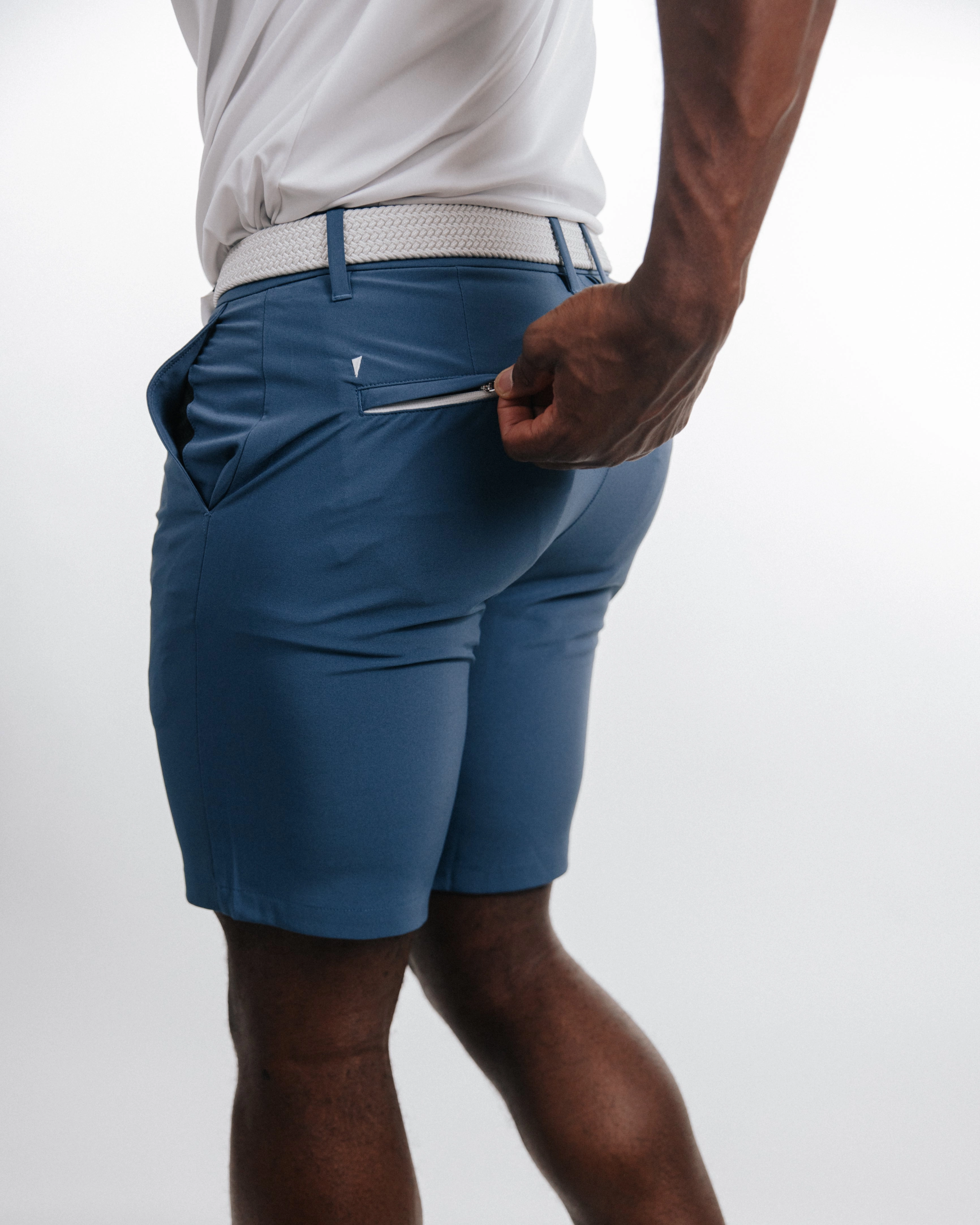 Men's Slate Blue Golf Shorts Neutral Look