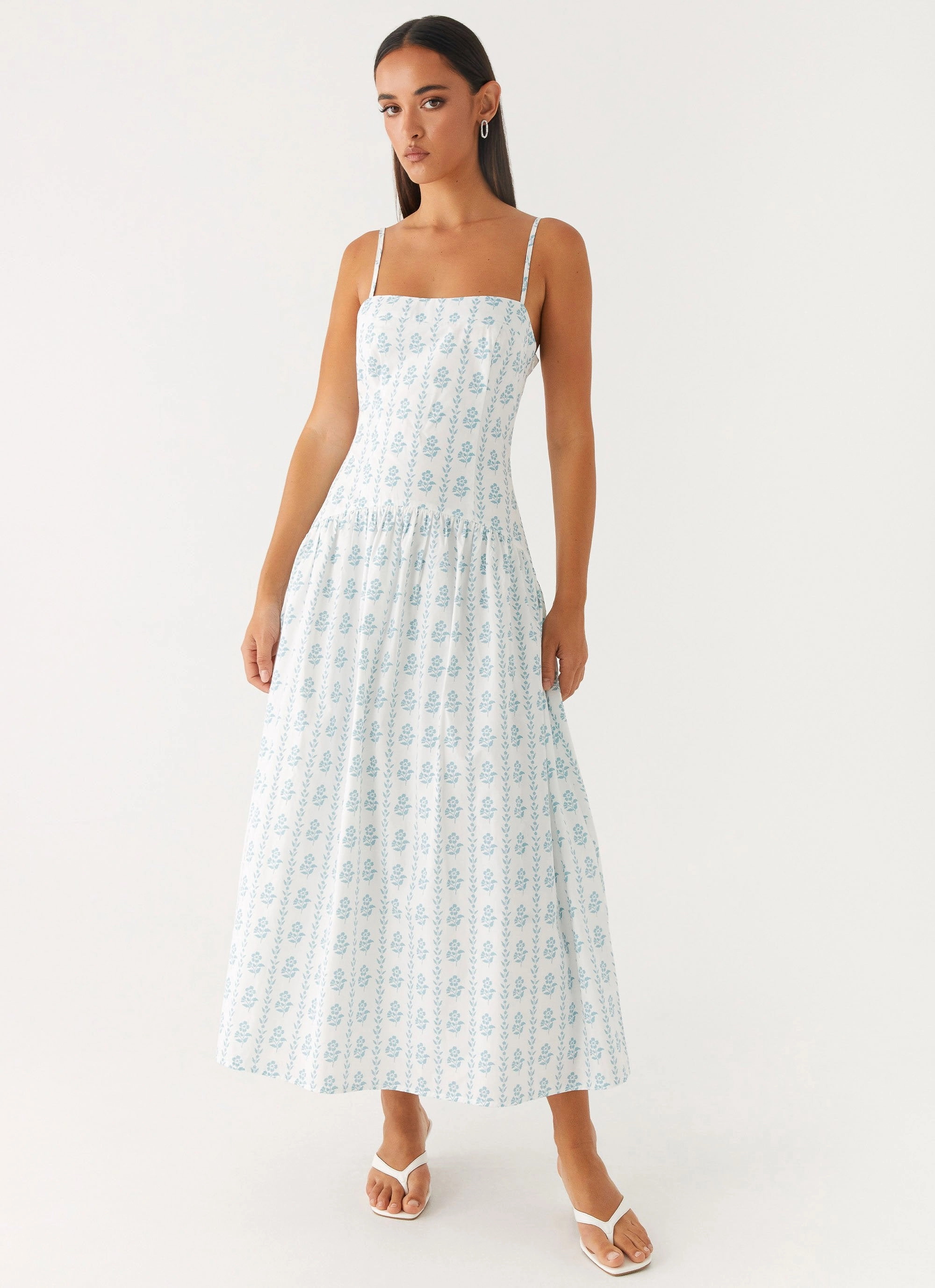 Work-Ready Look Amelie Midi Dress - Sweet Daydream Print