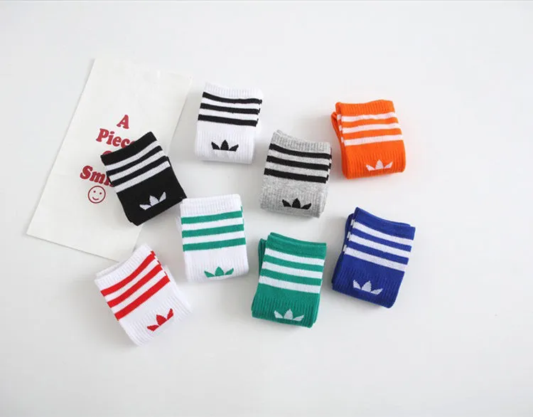 Striped Fashion Men and Women Sports Socks