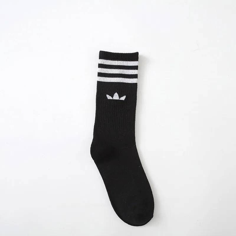 Striped Fashion Men and Women Sports Socks