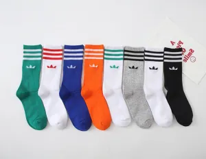 Striped Fashion Men and Women Sports Socks