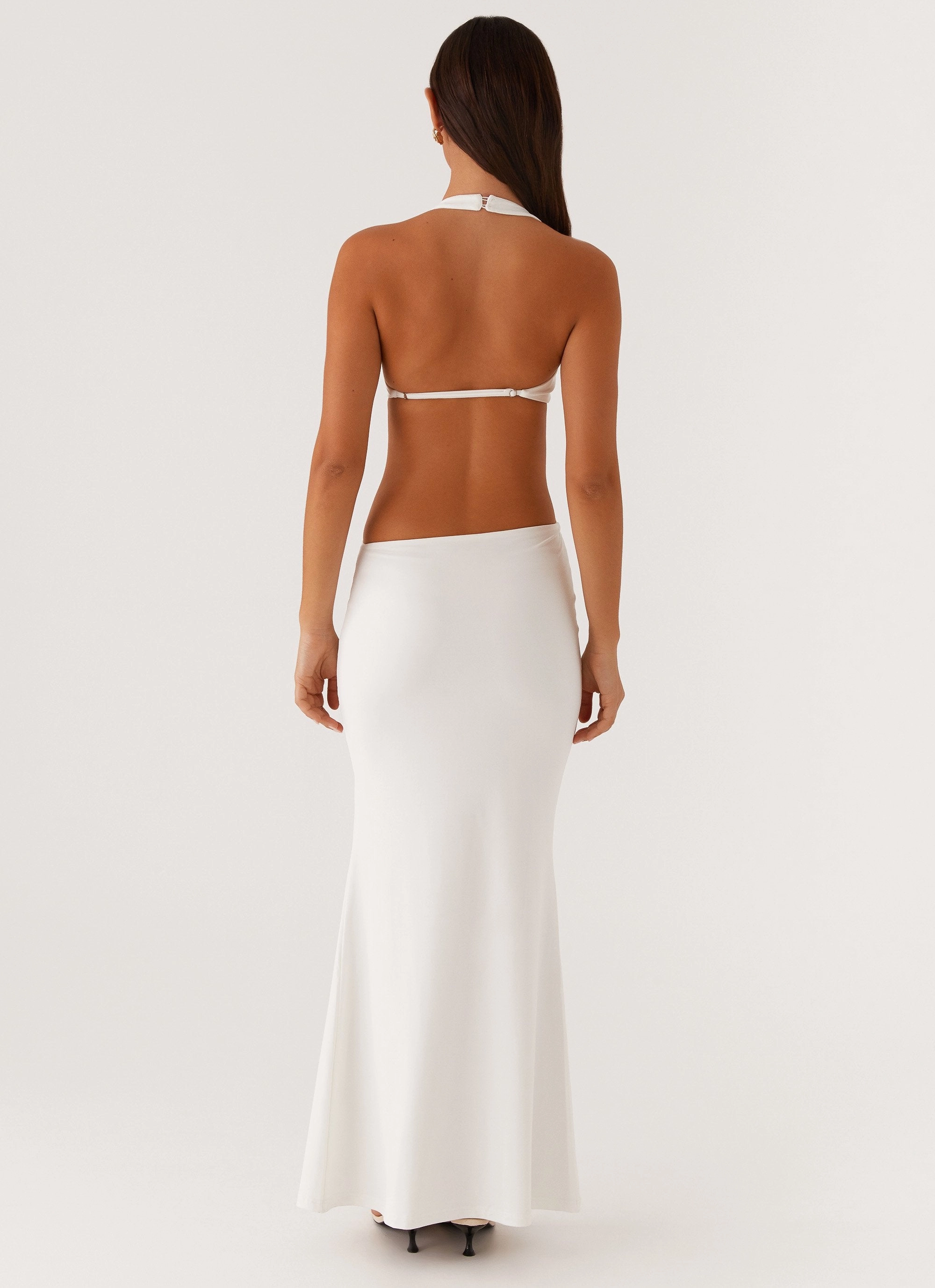 Vacation Vibes World Series Maxi Dress - White