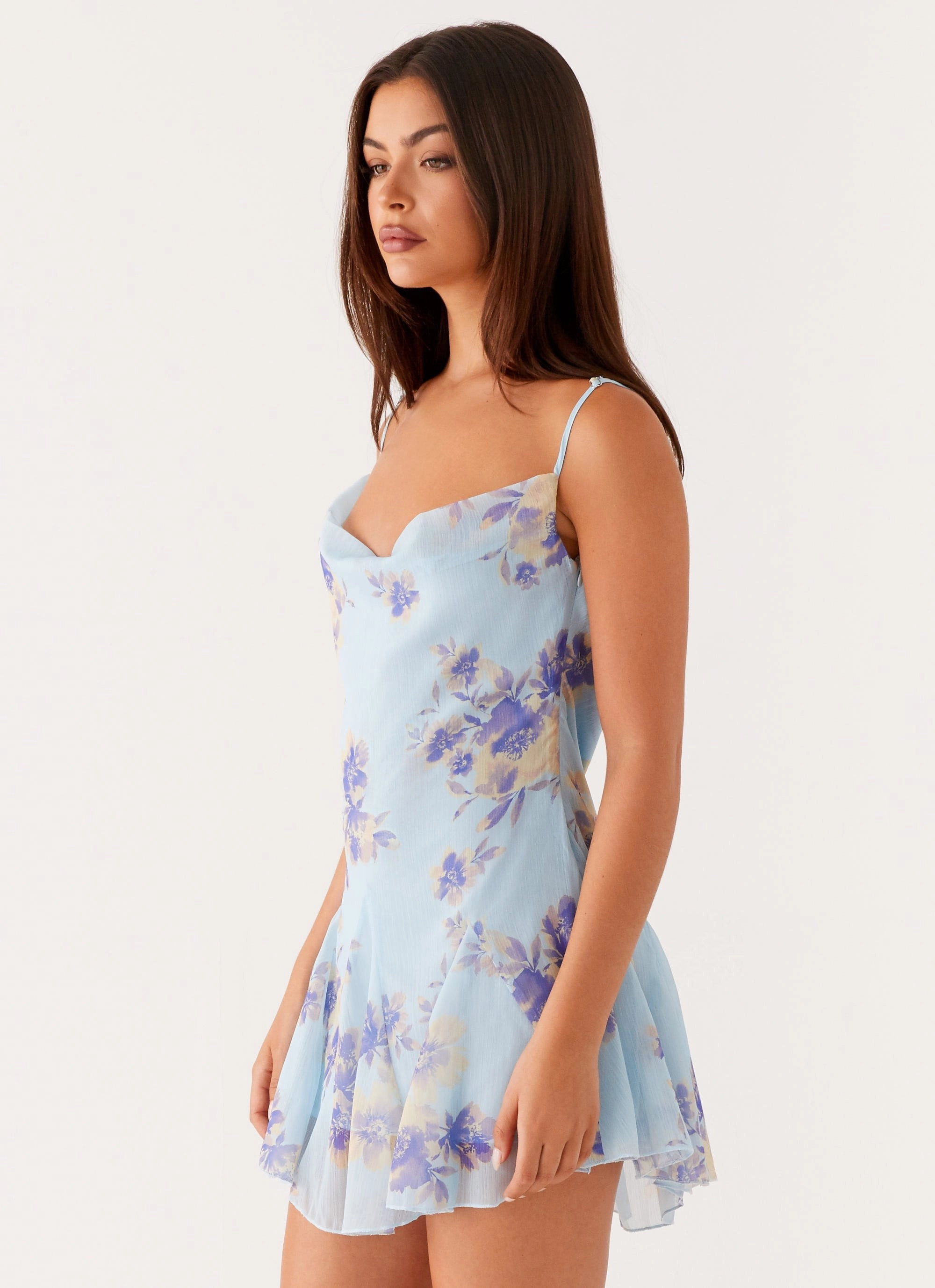 Austen Mini Dress - Print Sleek Texture Celebration Wear