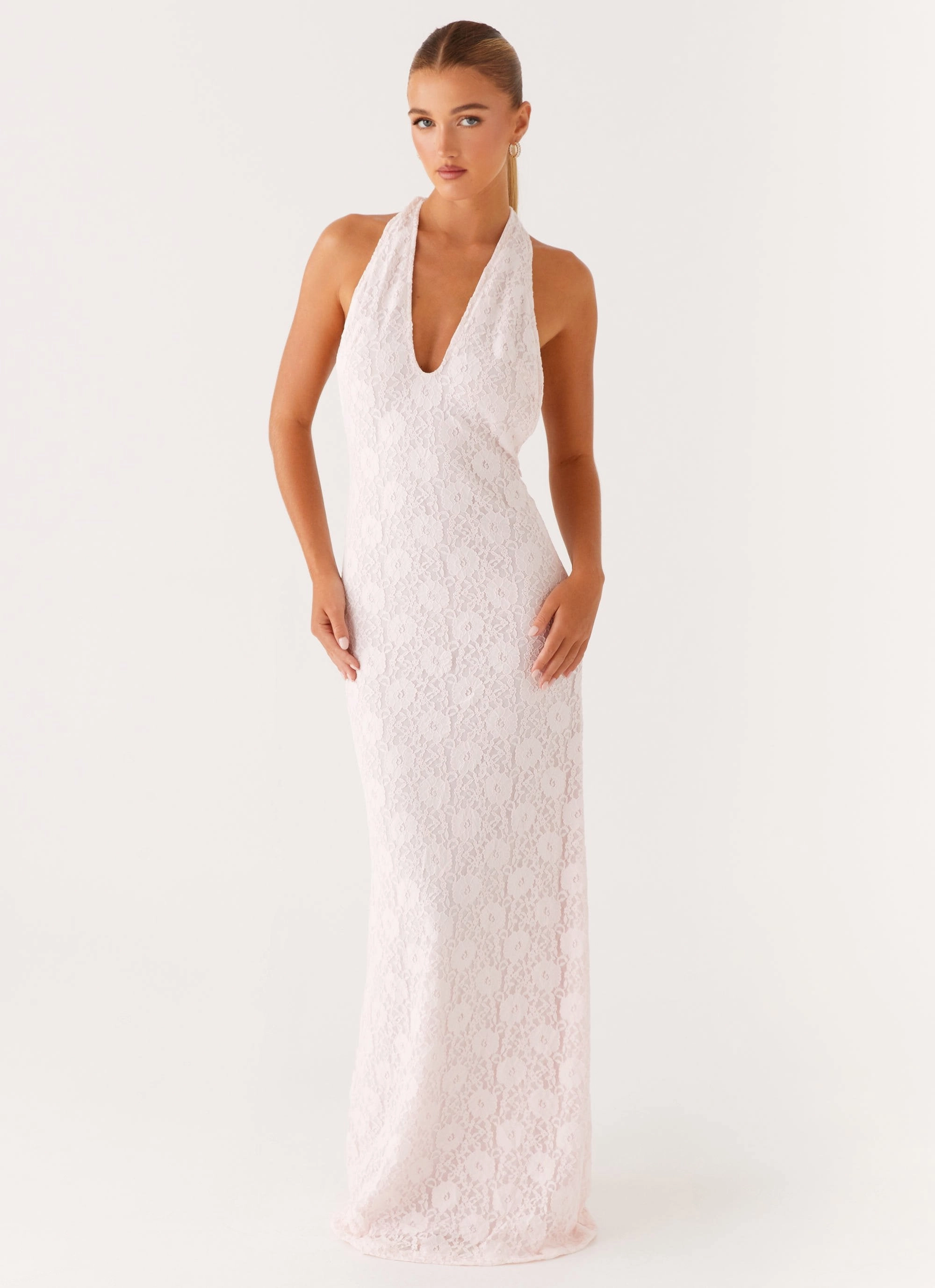 Silky Movement Classic and Modern Carly Maxi Dress - Pink
