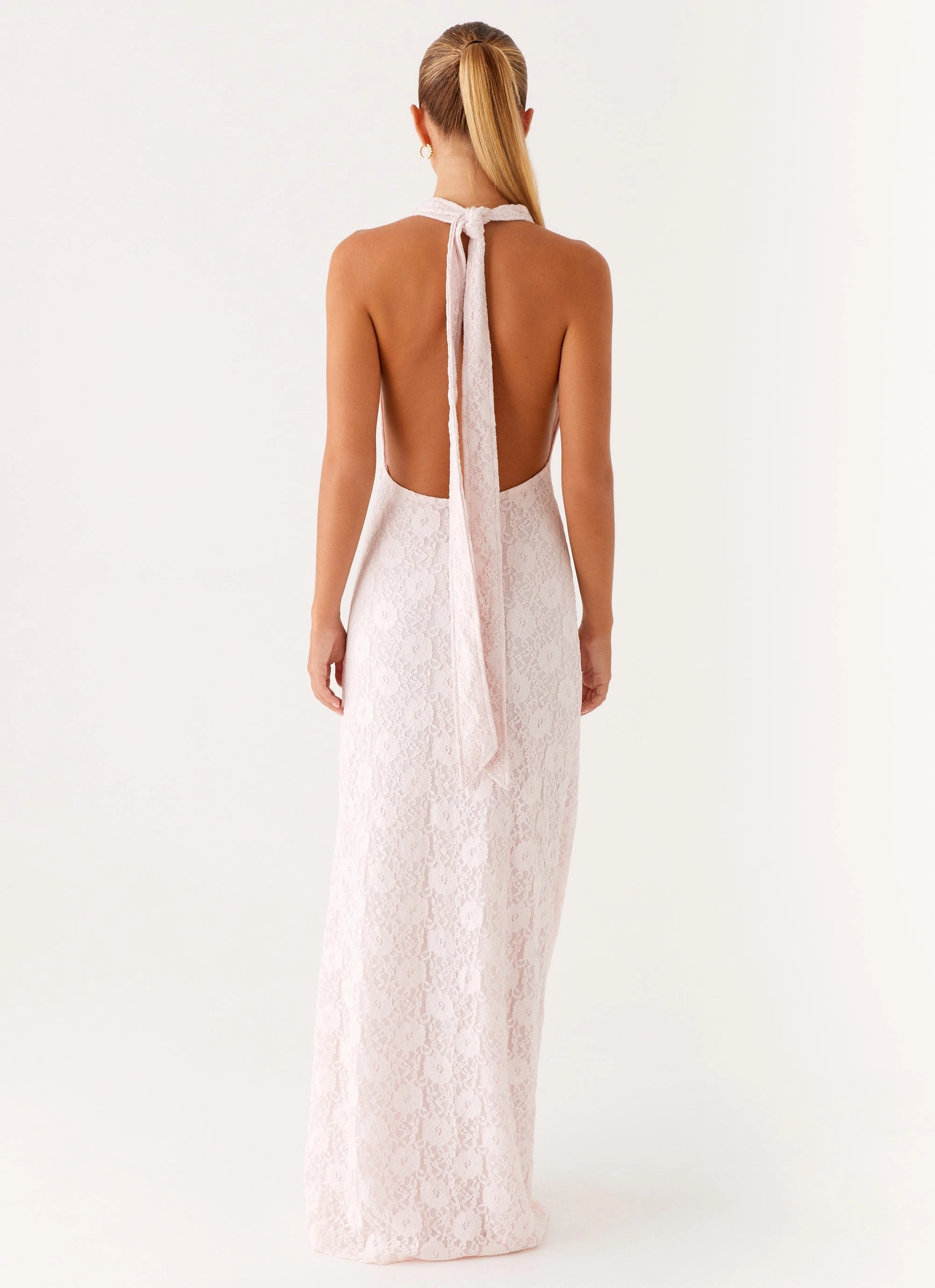 Carly Maxi Dress - Pink Soft Mesh