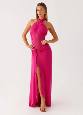 Ericka Maxi Dress - Hot Pink Shared Moment Fresh Aesthetic