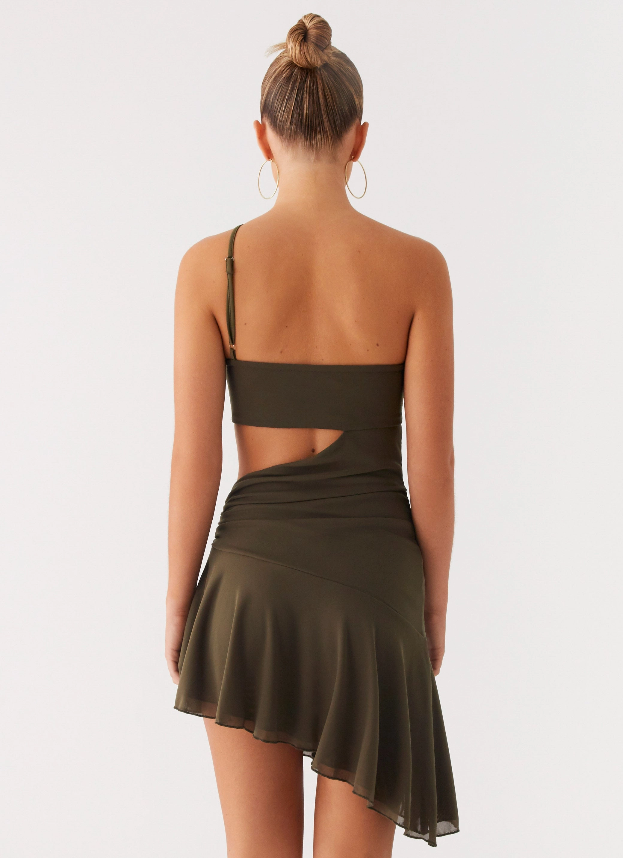 Relaxed Comfort Look Islander Mini Dress - Khaki