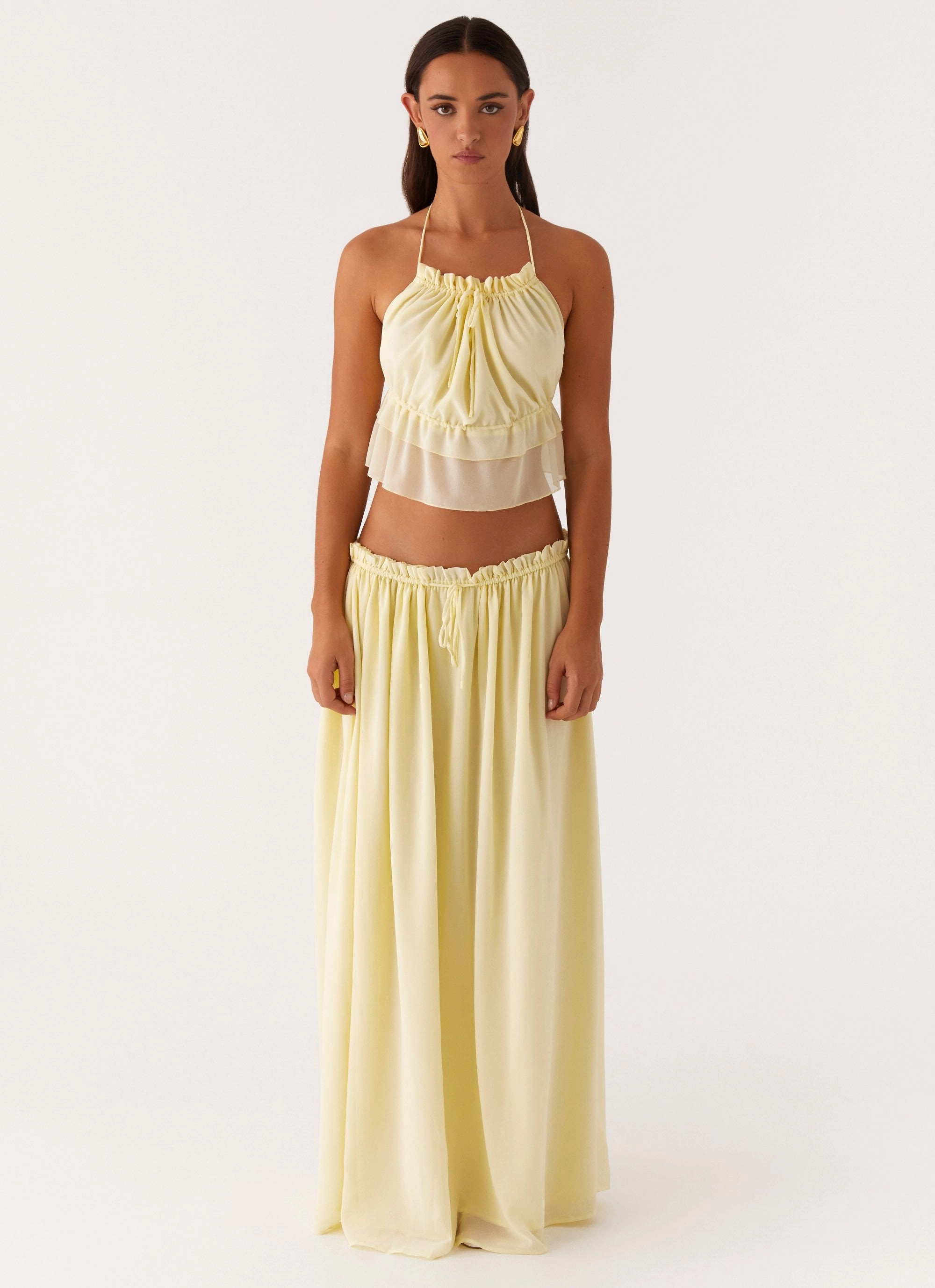 Zaya Backless Top - Yellow LongLastingDurability Chic Look